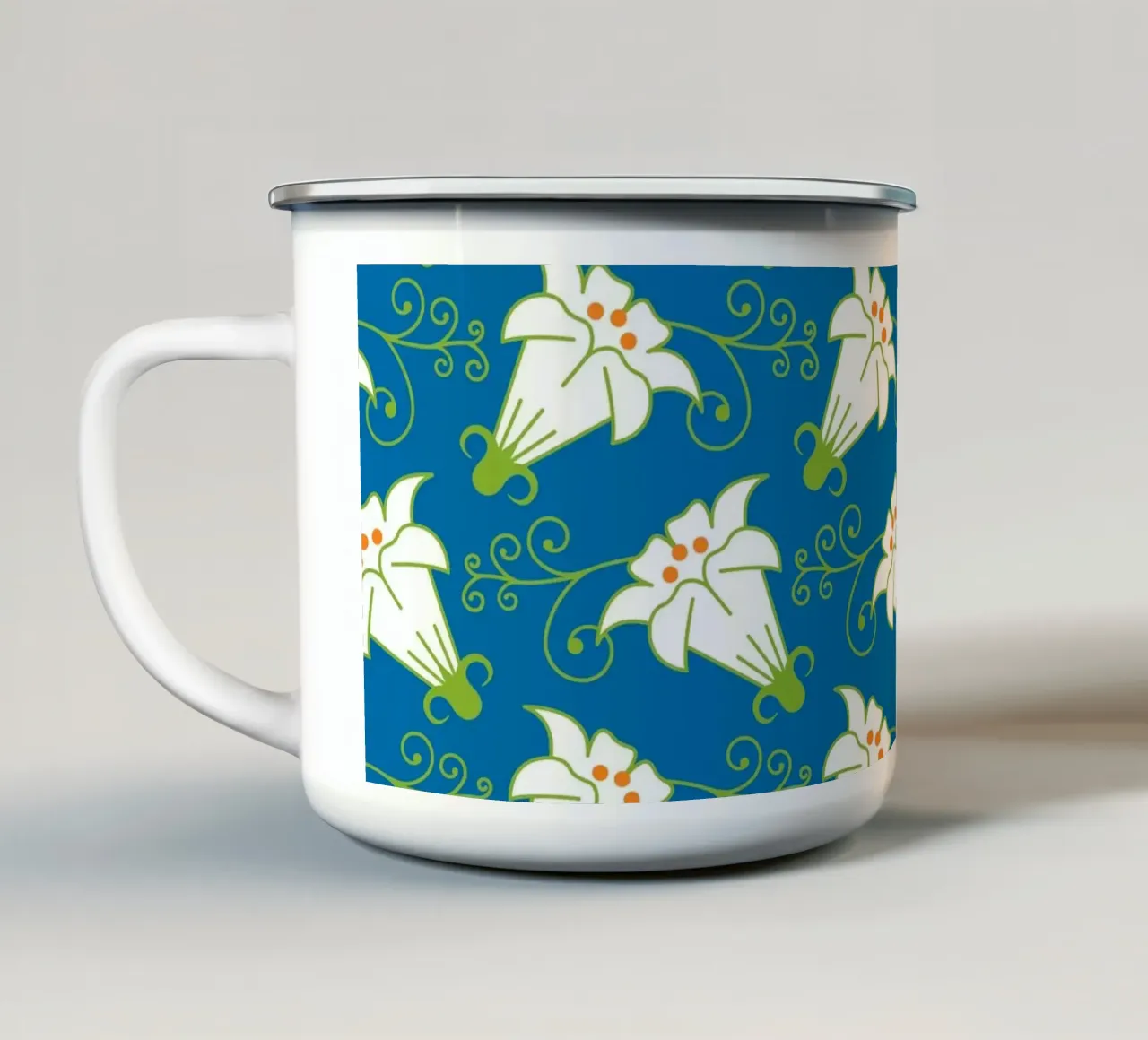 Modello 01 tazza in smalto da Looks n Brains