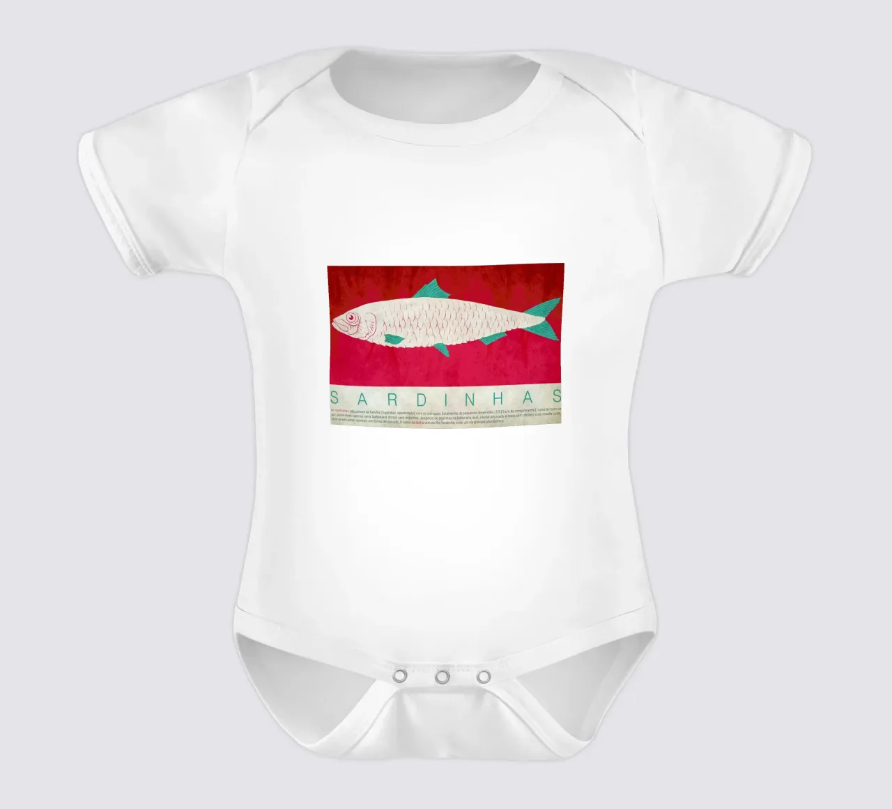 Sardinhas Kurzarm Babybody von Kuba Gornowicz