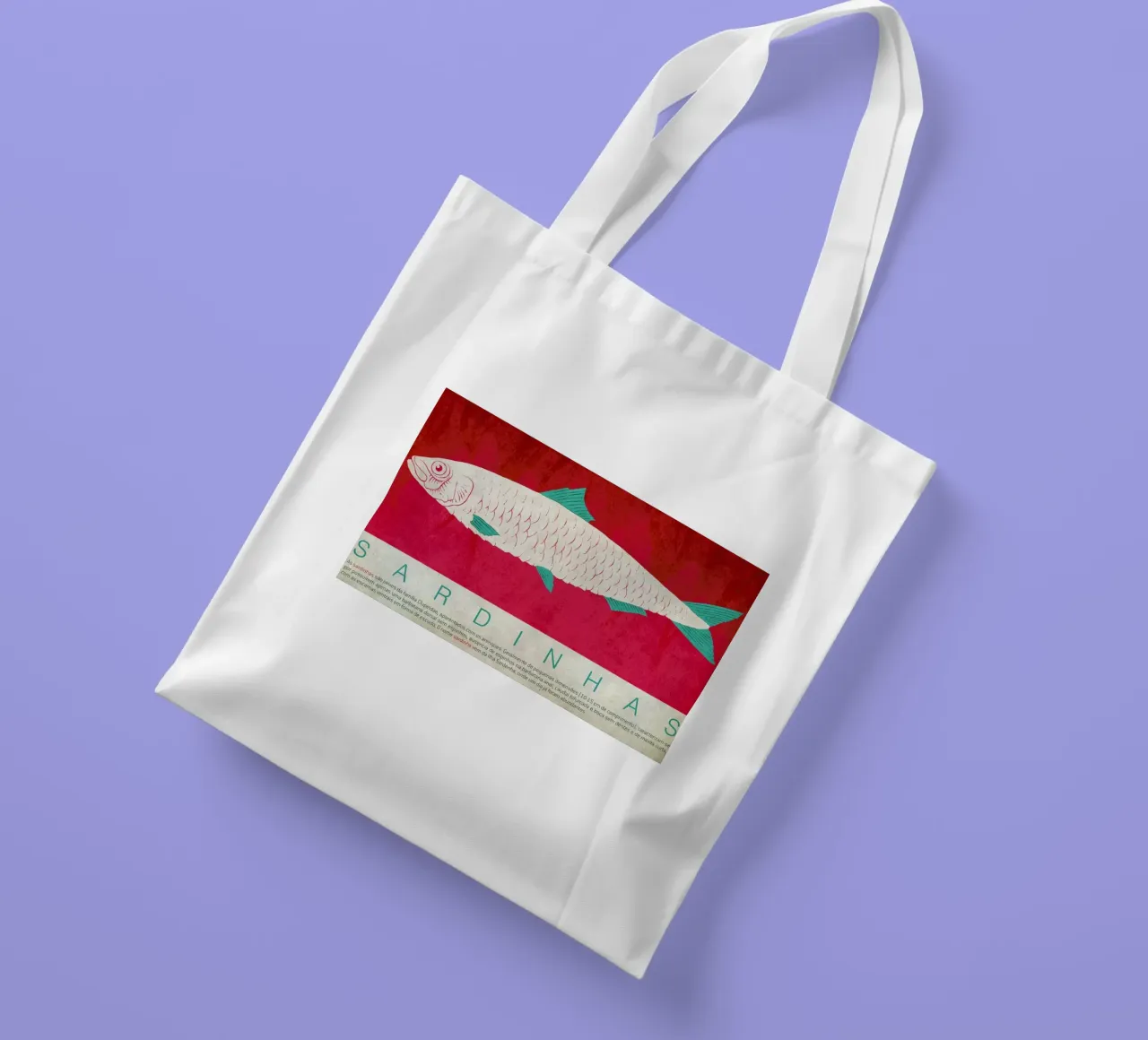 Sardinhas tote bag by Kuba Gornowicz