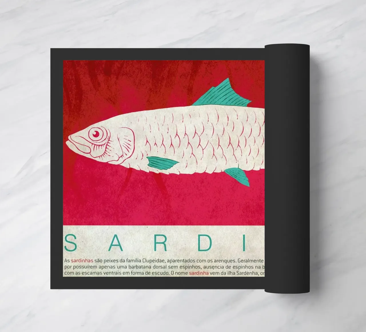 Sardinhas doormat by Kuba Gornowicz