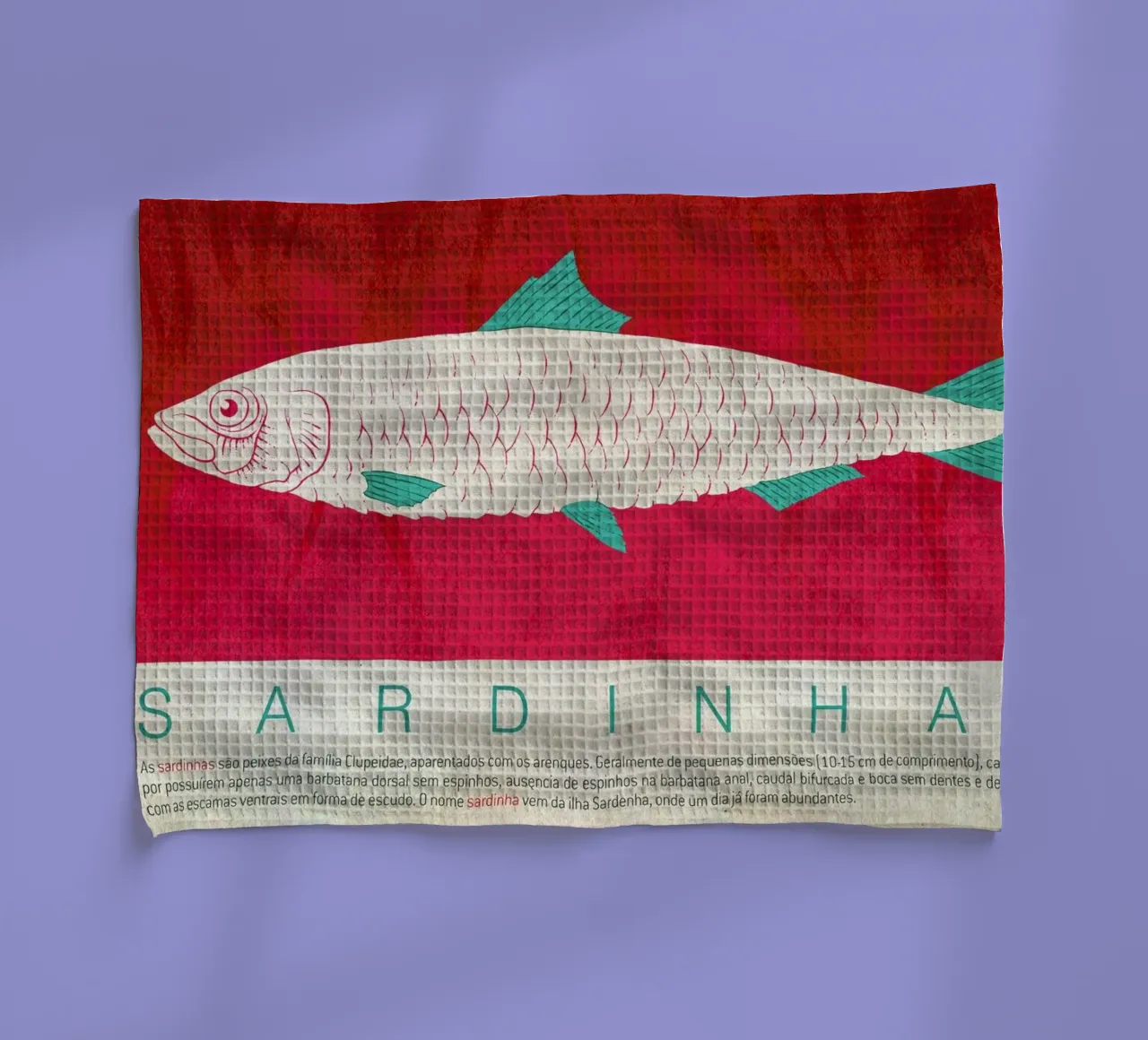 Sardinhas Geschirrtuch von Kuba Gornowicz