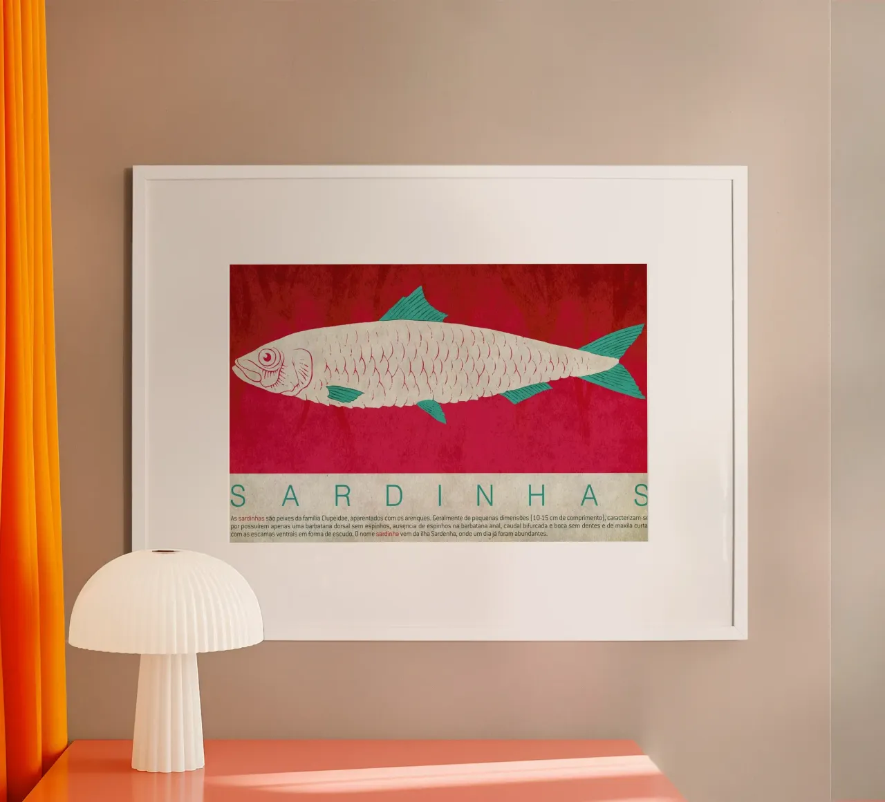 Sardinhas poster van Kuba Gornowicz