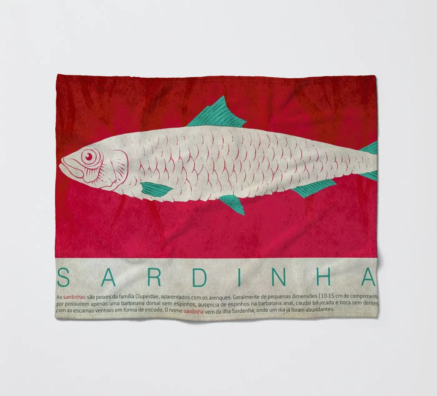 Sardinhas Fleecedecke von Kuba Gornowicz