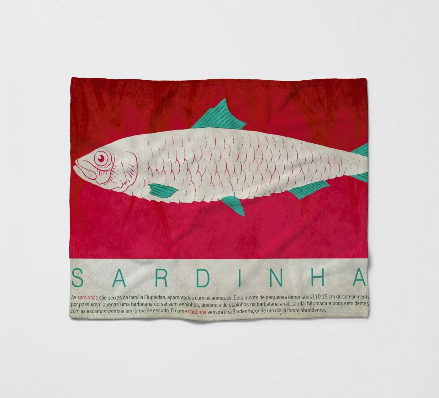 Sardinhas Fleecedecke von Kuba Gornowicz