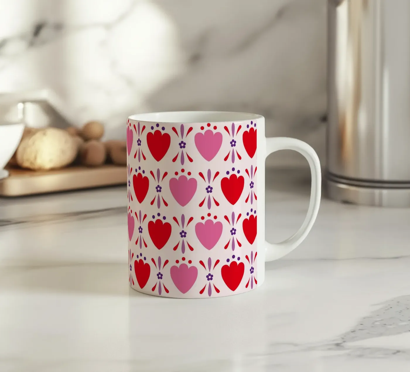 Muster 02 Keramik Tasse von Looks n Brains