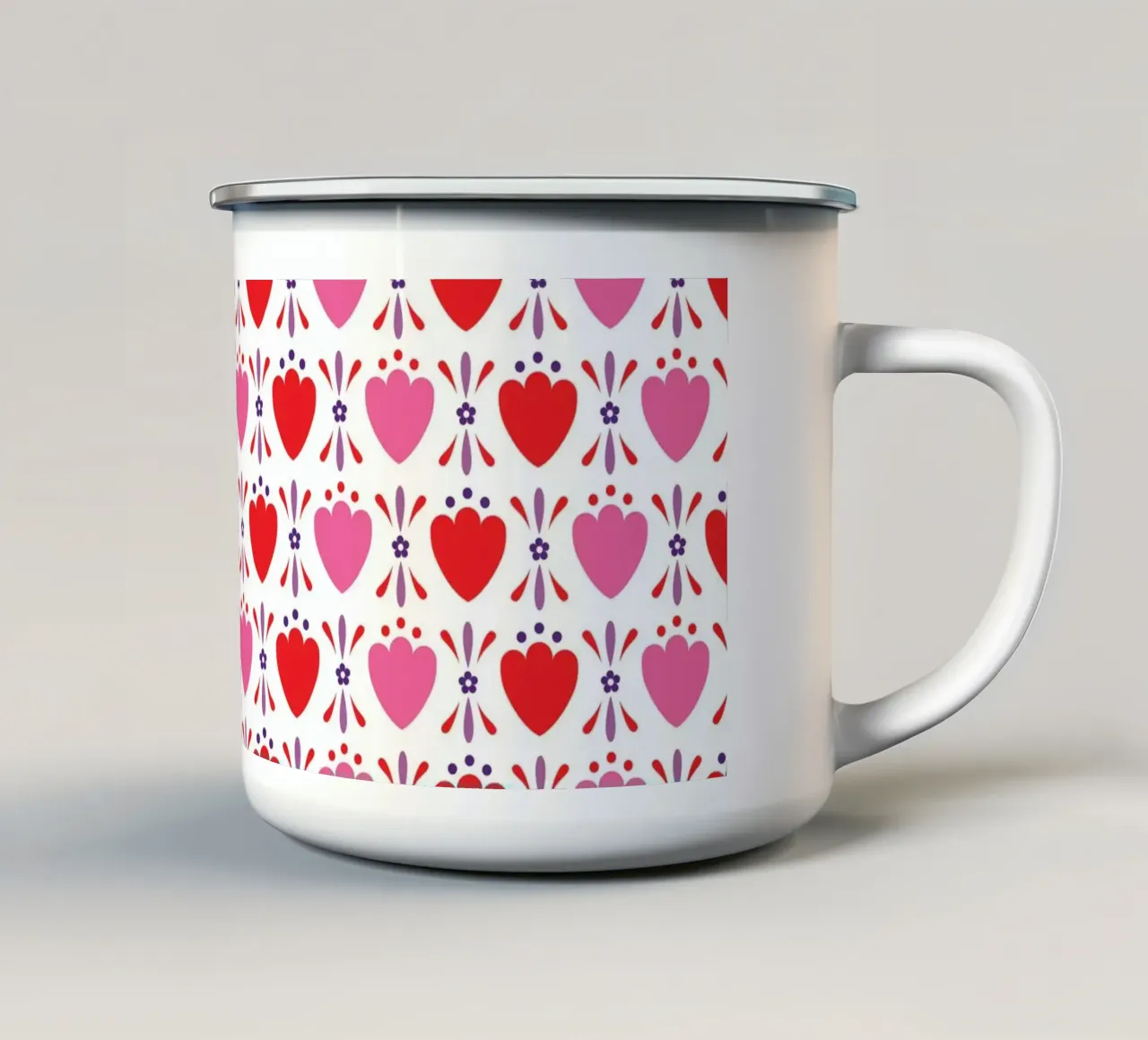 Modello 02 tazza in smalto da Looks n Brains