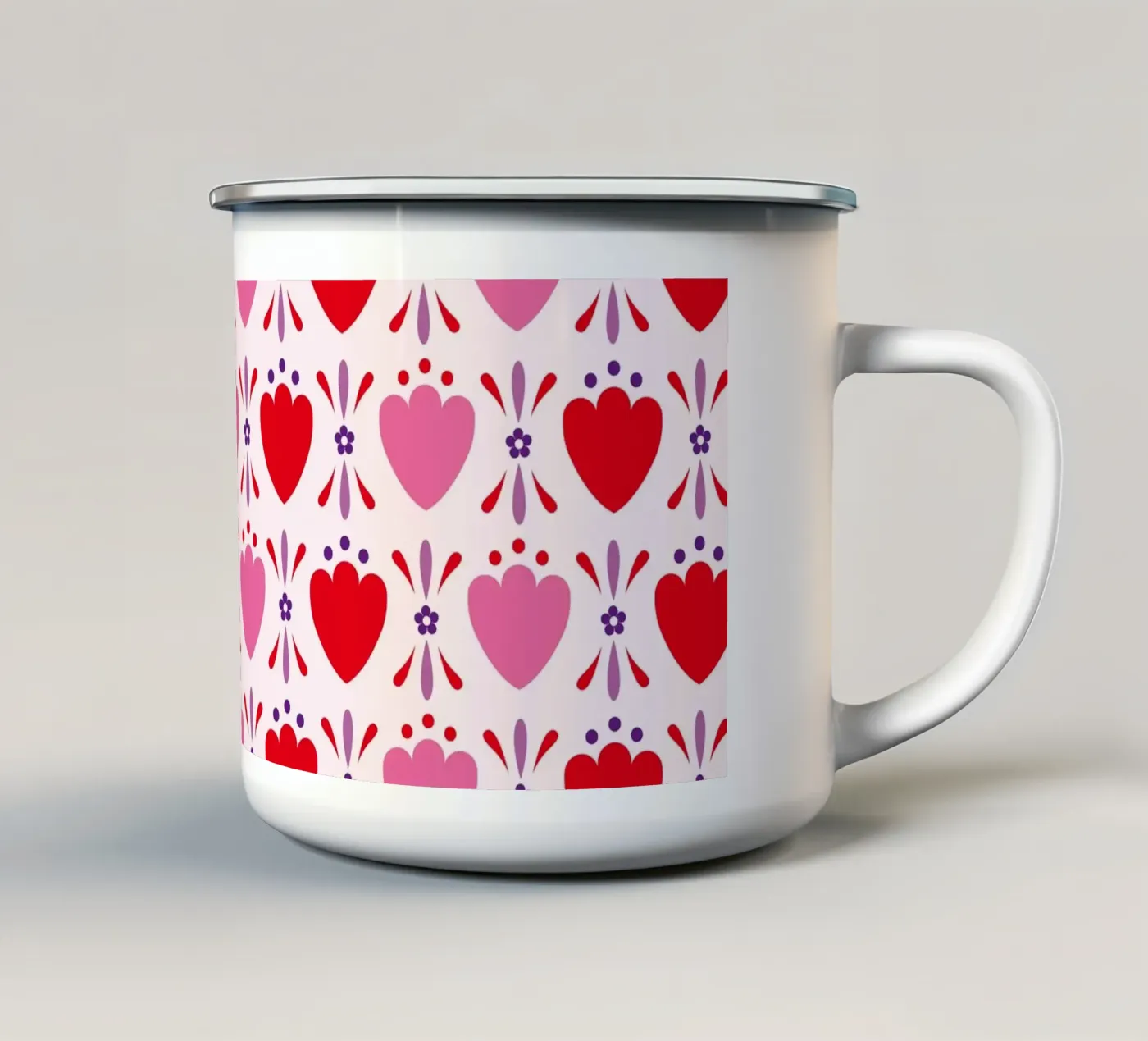 Pattern 02 enamel mug by Looks n Brains
