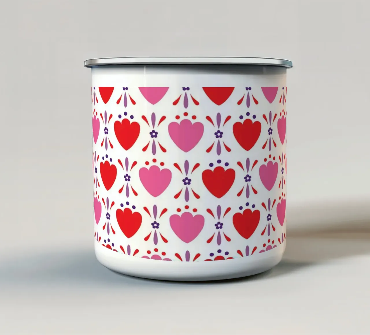 Modello 02 tazza in smalto da Looks n Brains