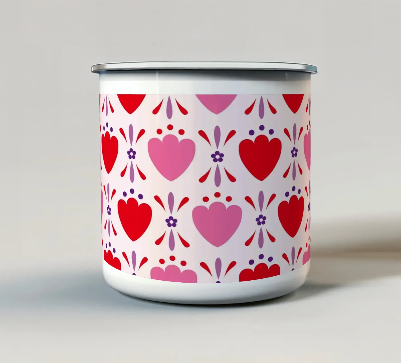 Pattern 02 enamel mug by Looks n Brains