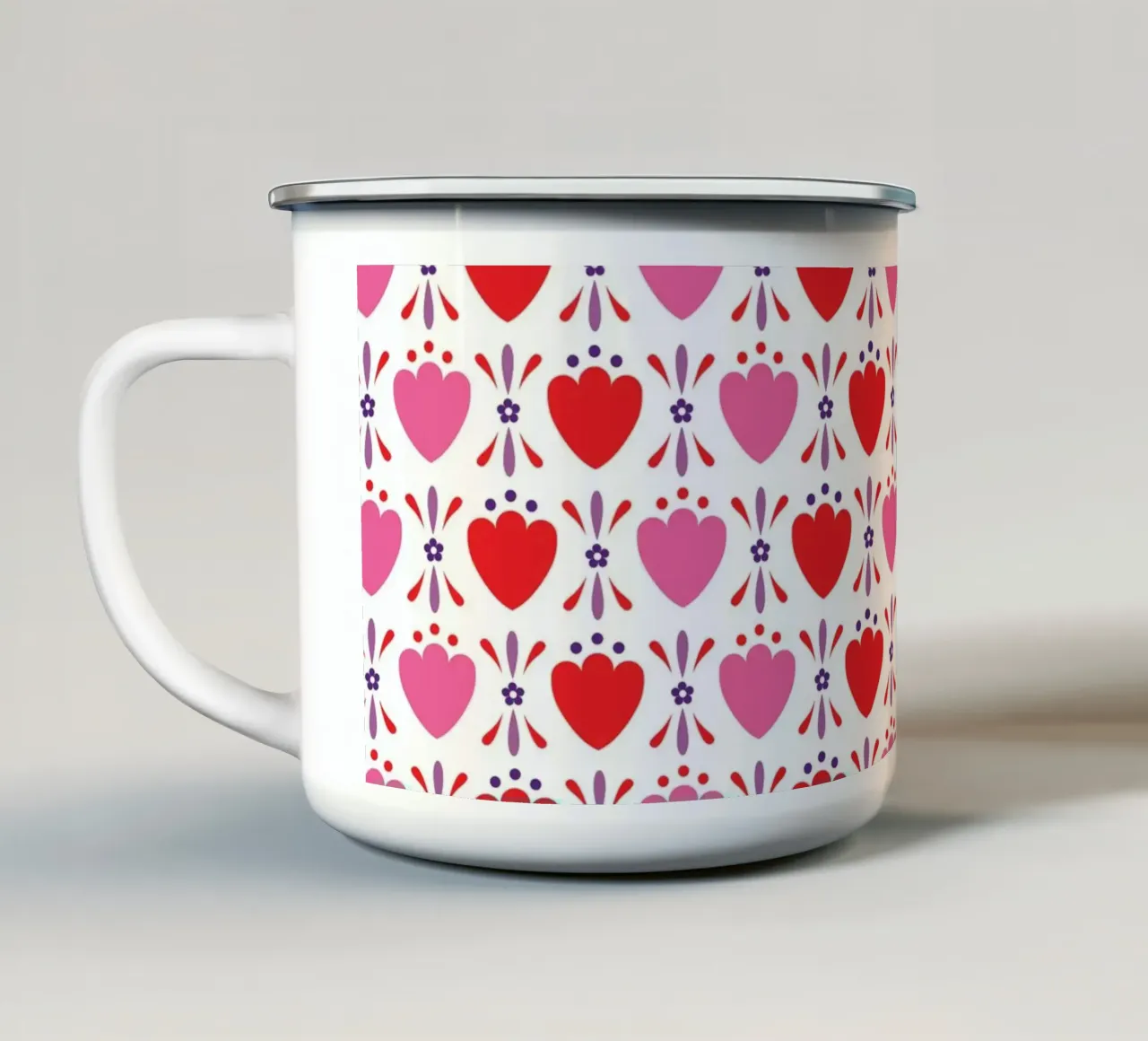 Modello 02 tazza in smalto da Looks n Brains