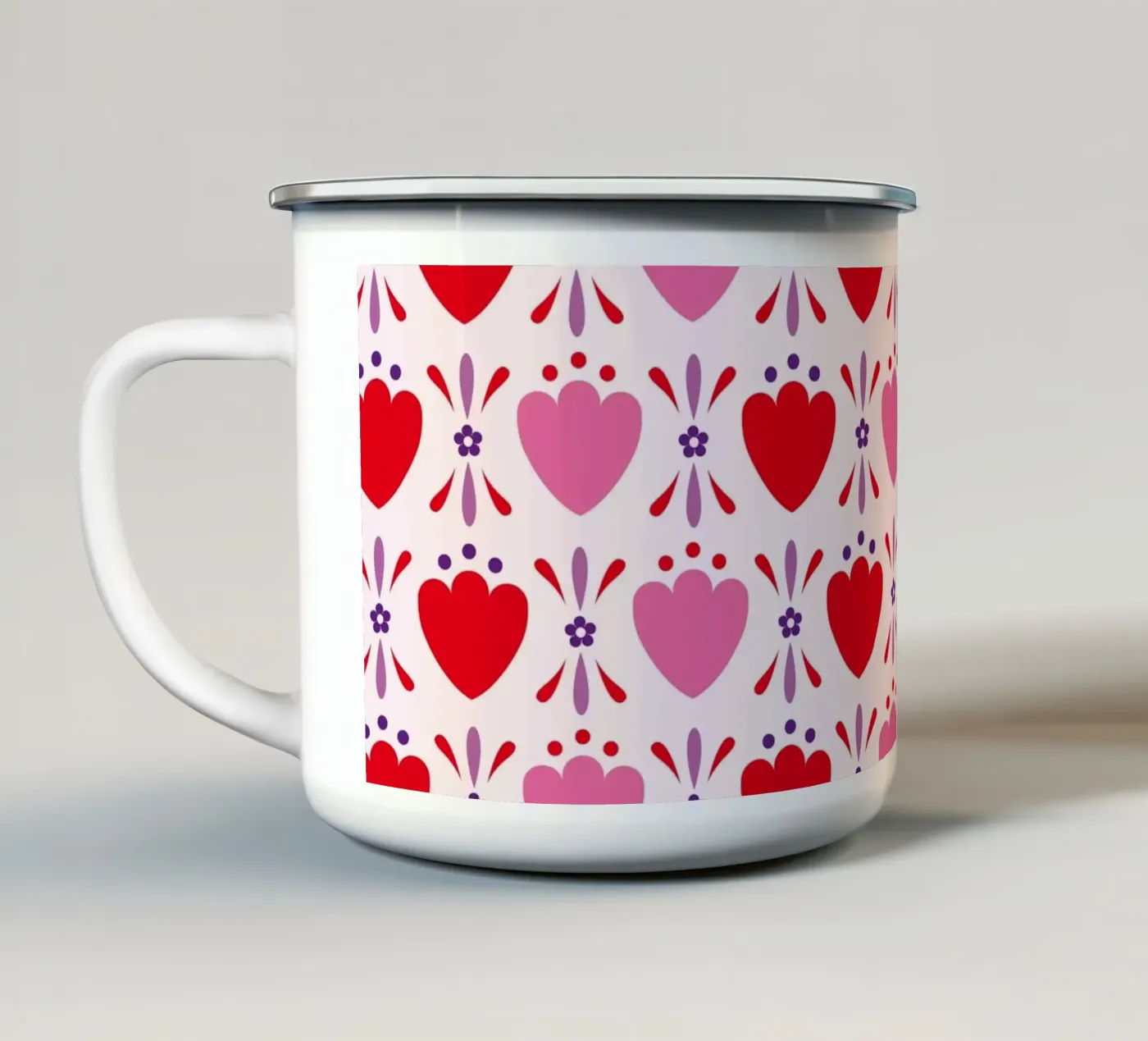 Pattern 02 enamel mug by Looks n Brains