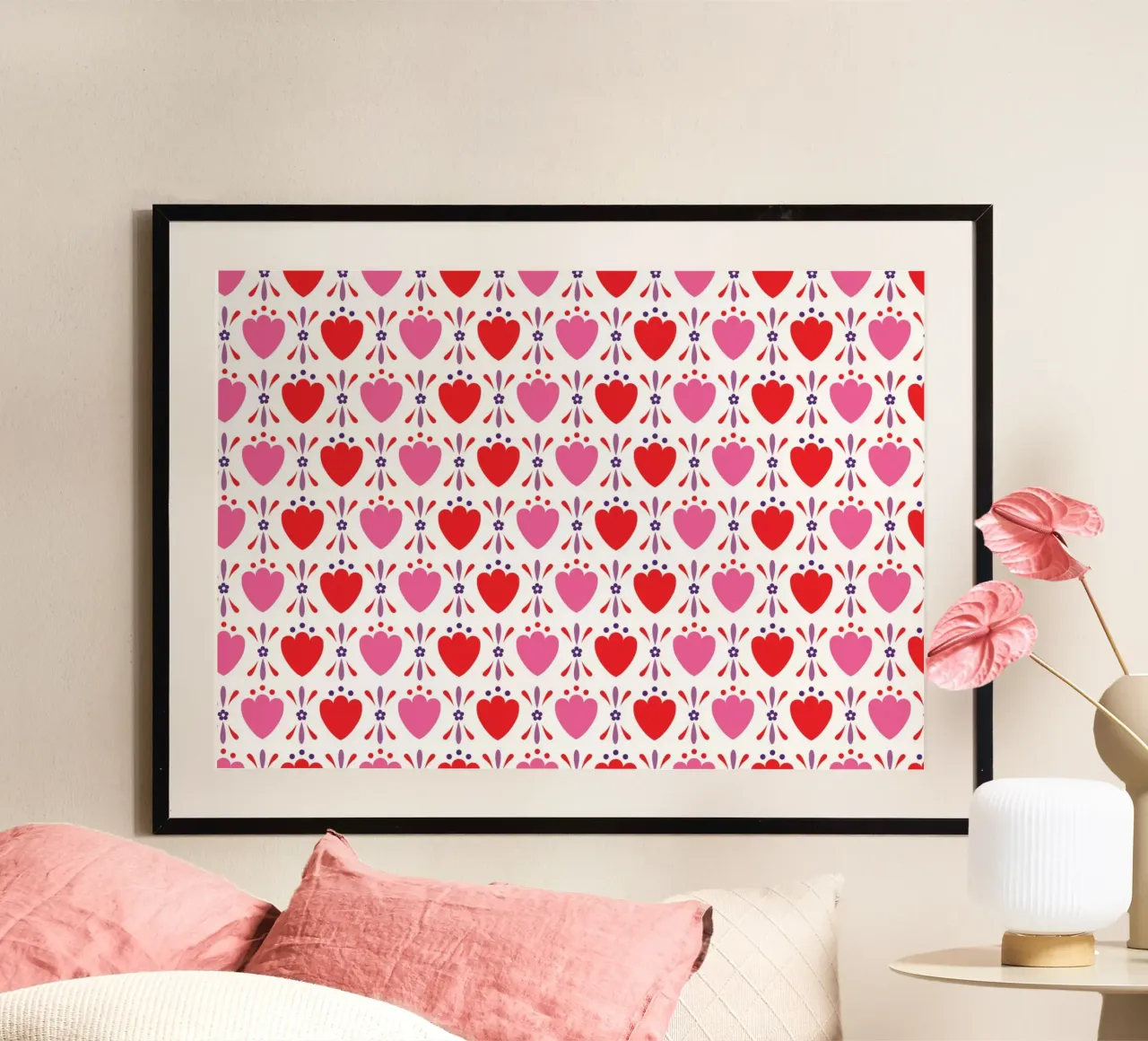 Modello 02 poster con telaio in legno da Looks n Brains