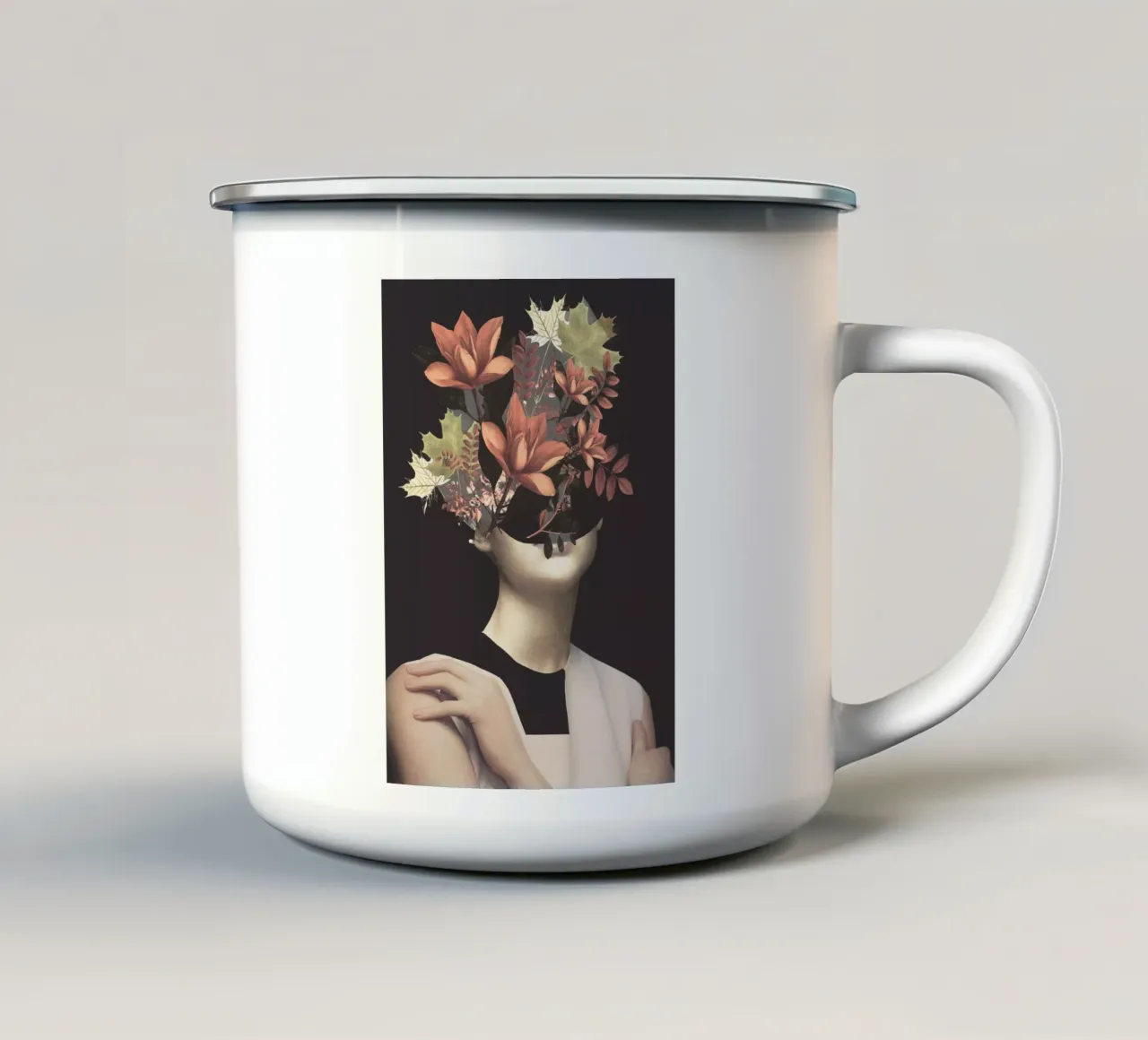 Bellezza floreale 29 tazza in smalto da dada22