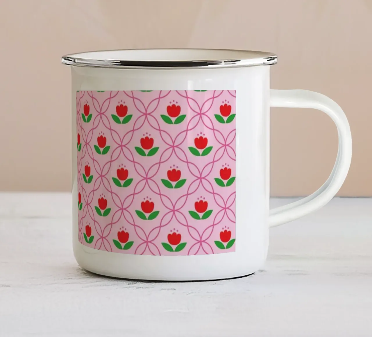 Modello 04 tazza in smalto da Looks n Brains