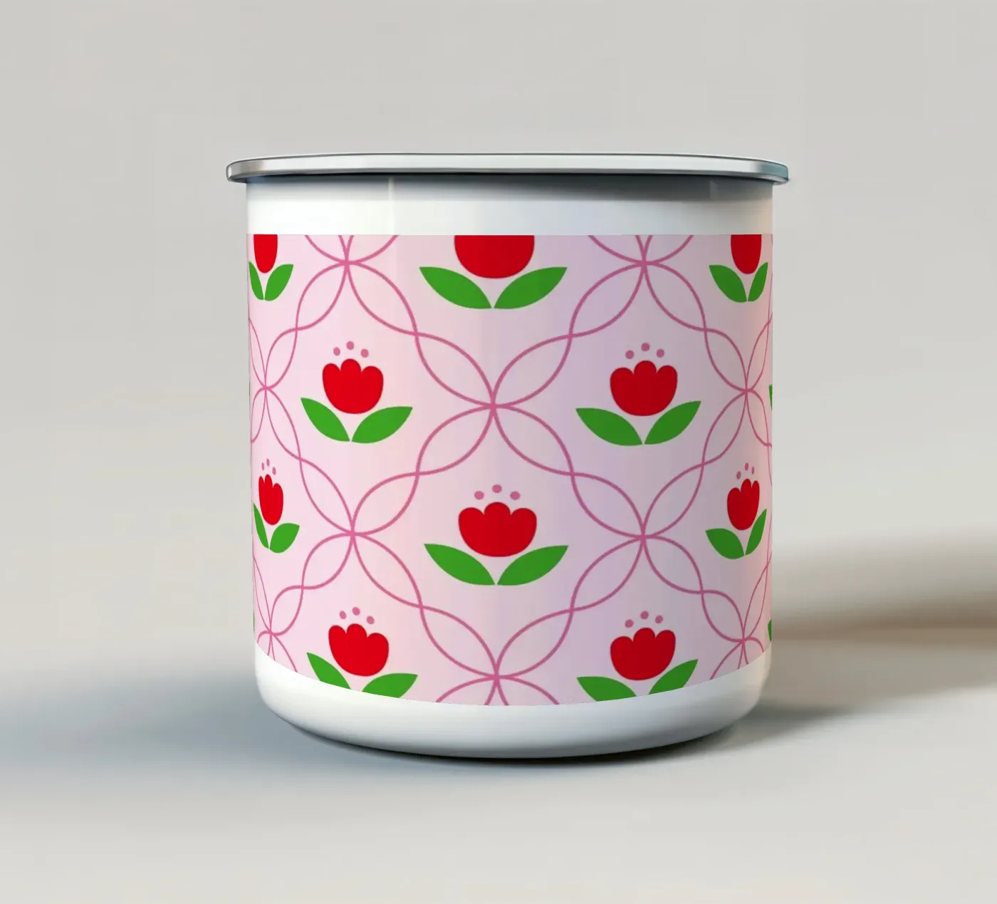 Pattern 04 enamel mug by Looks n Brains