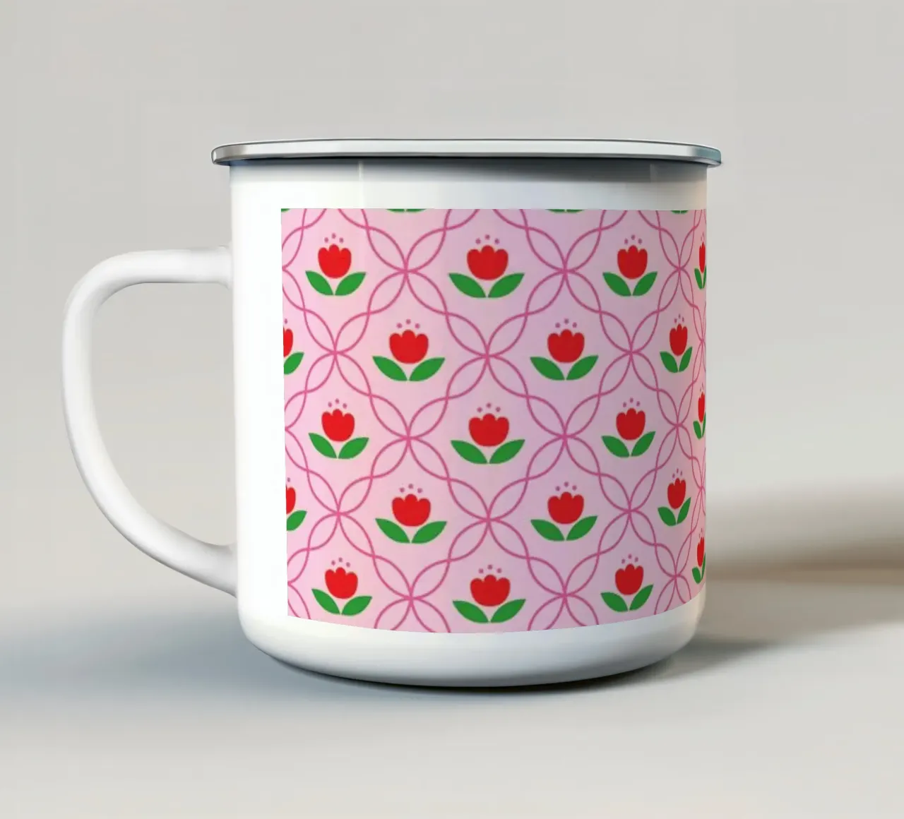 Modello 04 tazza in smalto da Looks n Brains