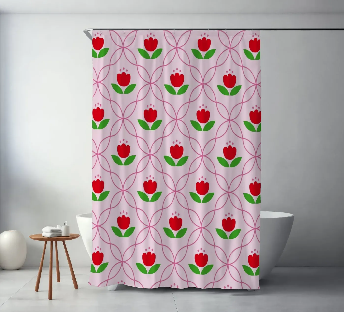 Patroon 04 douchegordijn van Looks n Brains