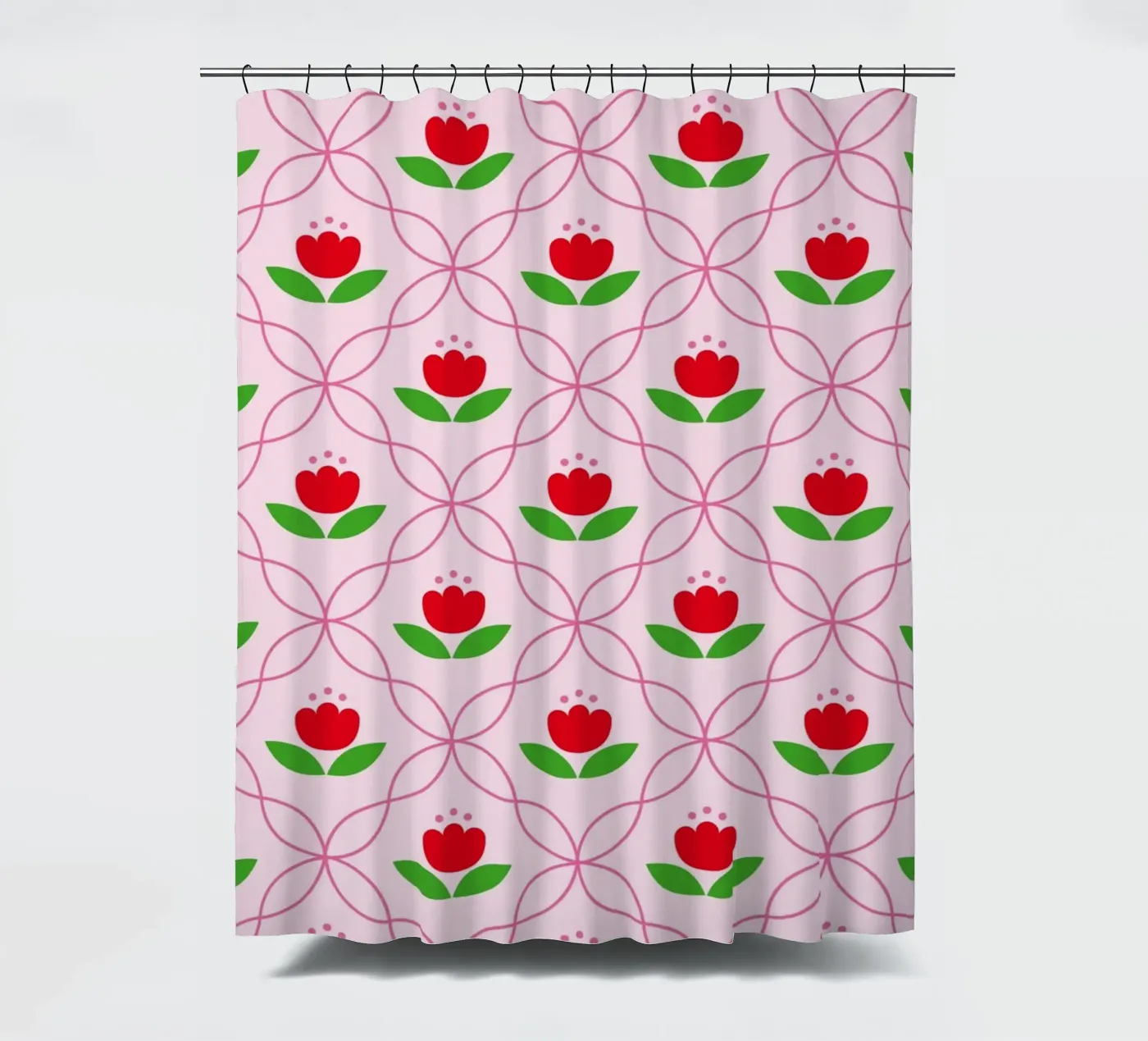 Patroon 04 douchegordijn van Looks n Brains