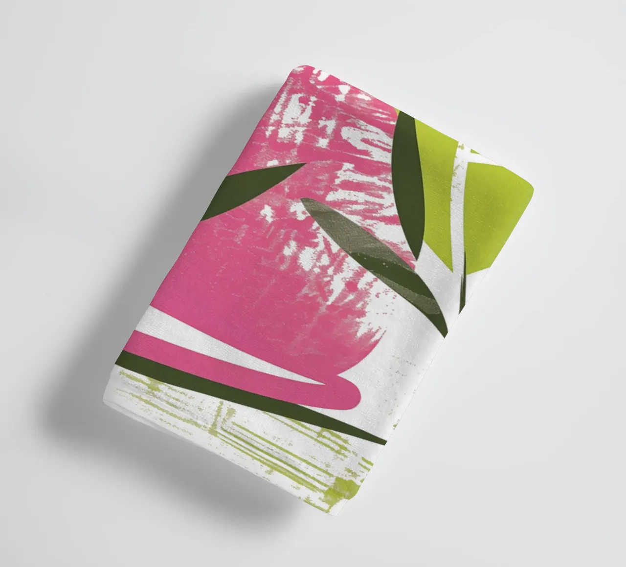 Cool pink cat | good mood motif towel by Autofocus
