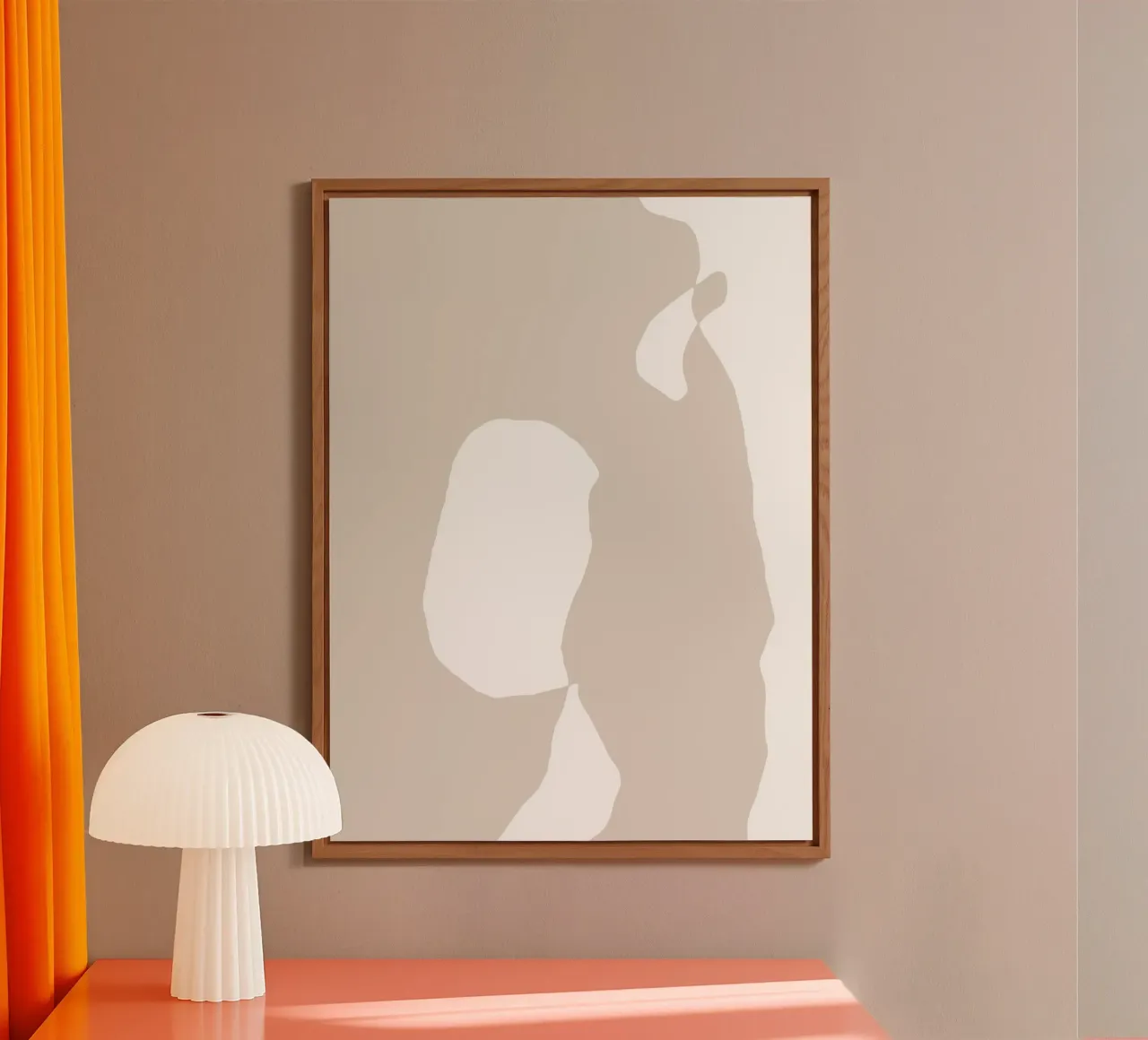 Shapes 2 | Neutral & White Minimal Abstract alu dibond de sabidussi