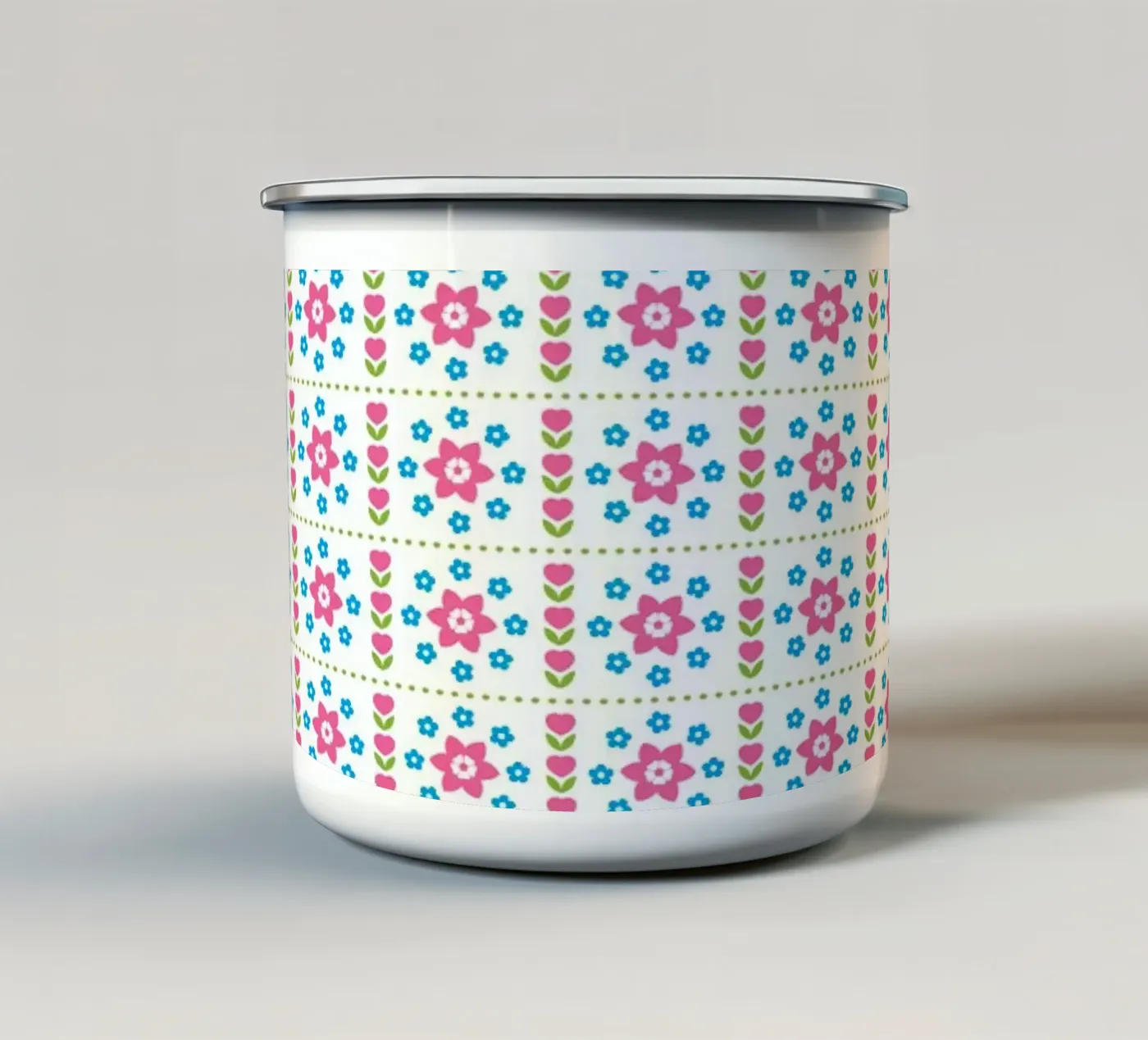 Pattern 05 Emaille Tasse von Looks n Brains
