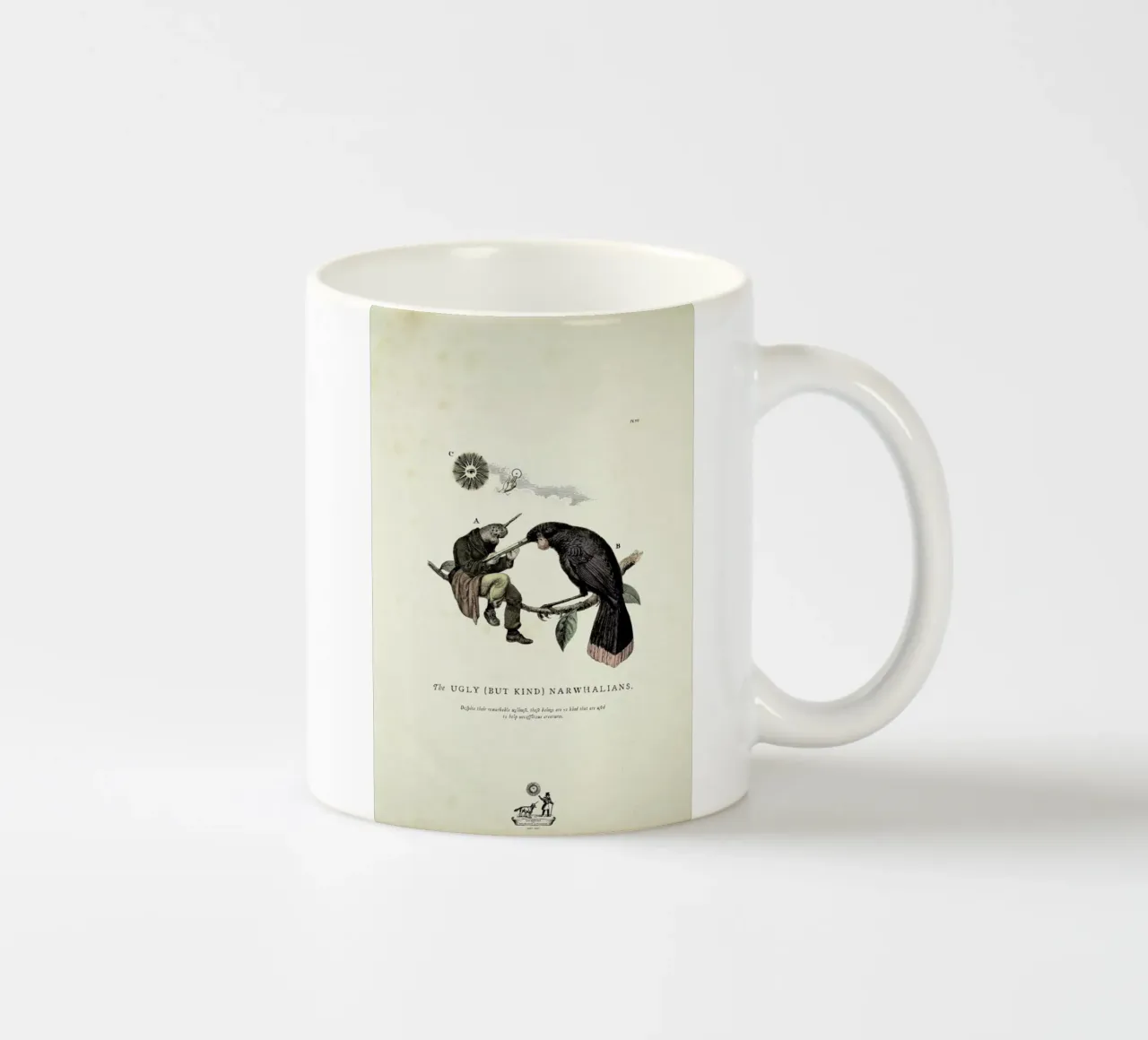 The kind narwhalians tazza in ceramica da Matteo Morelli