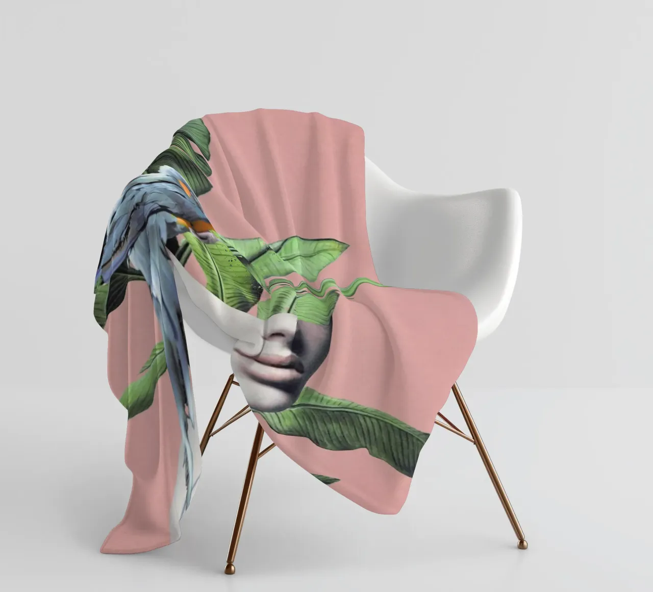 Ragazza tropicale 2 coperta in pile da dada22