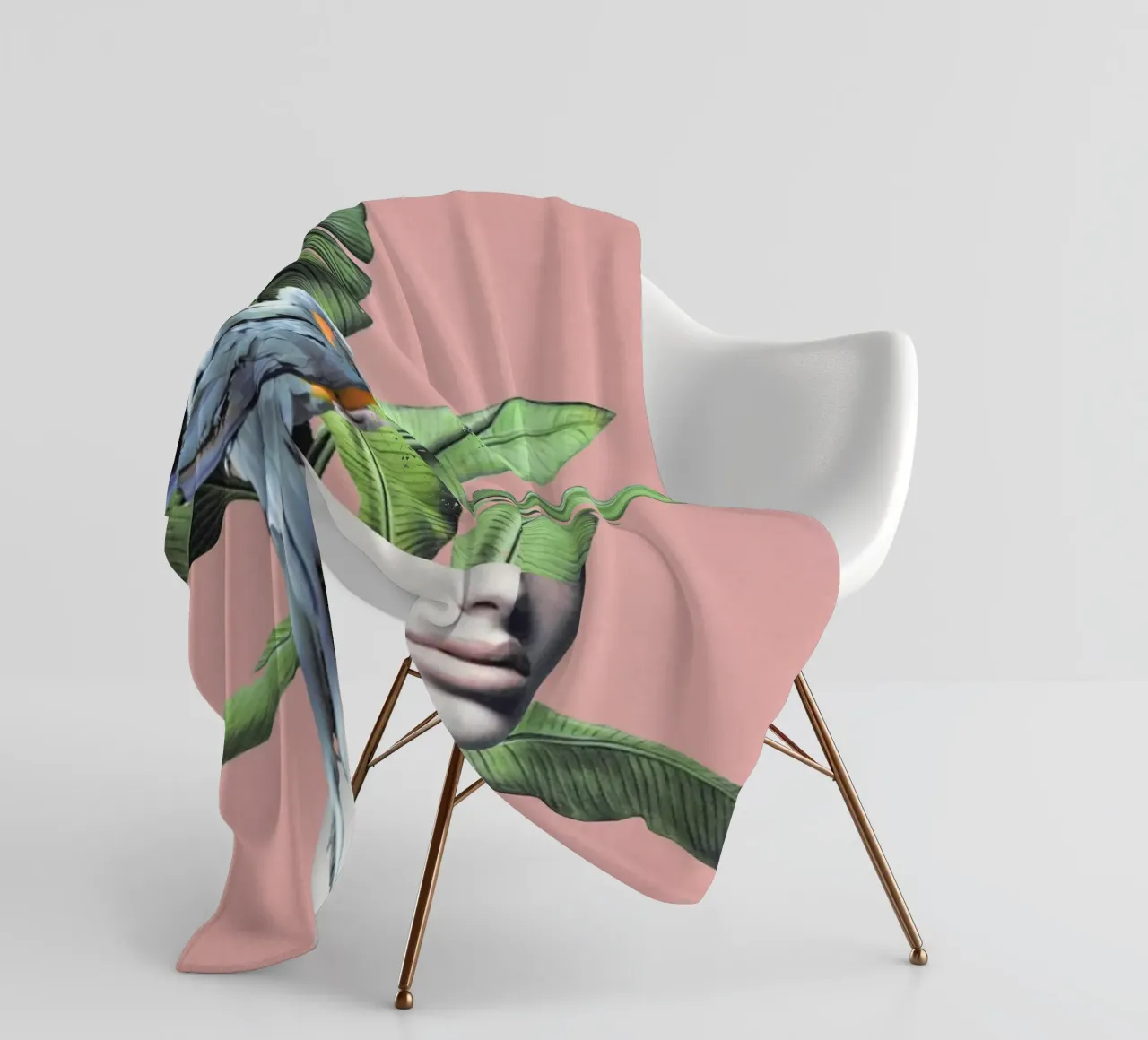 Ragazza tropicale 2 coperta in pile da dada22