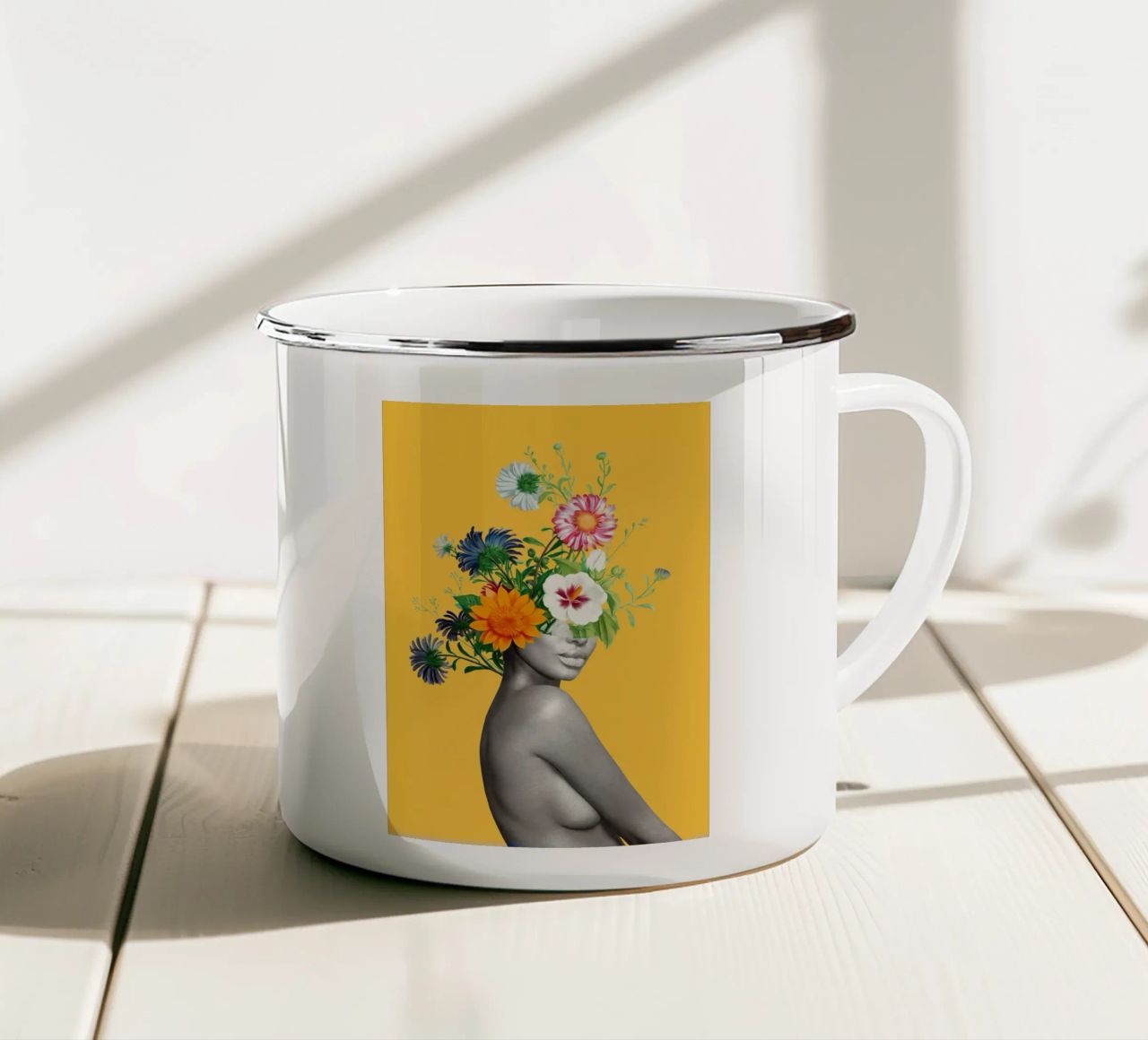 Fioritura 5 tazza in smalto da dada22