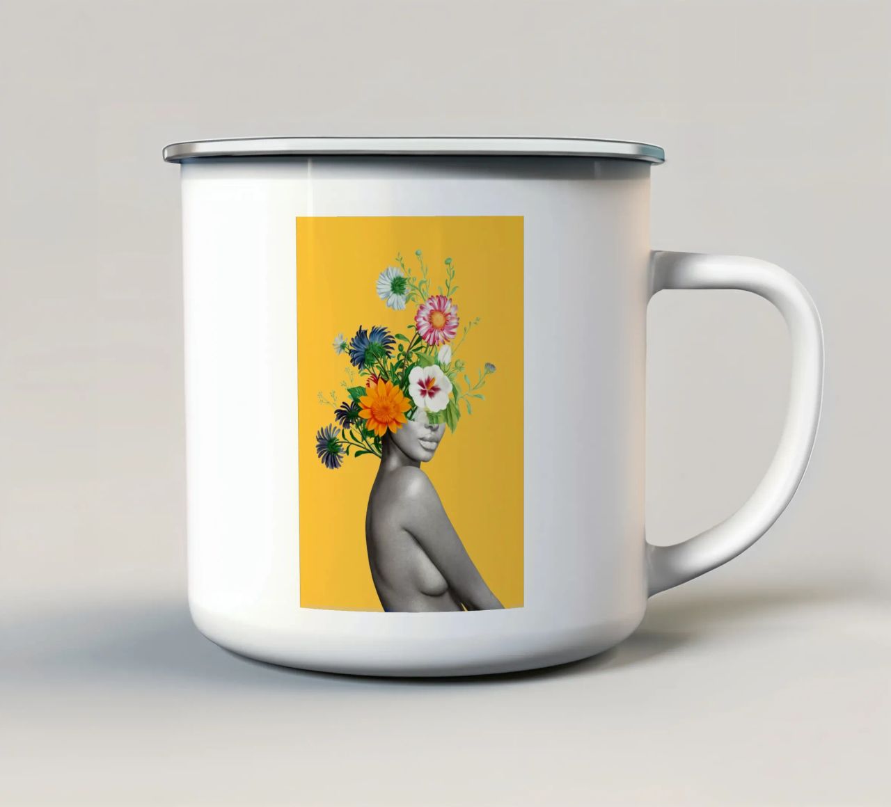 Fioritura 5 tazza in smalto da dada22