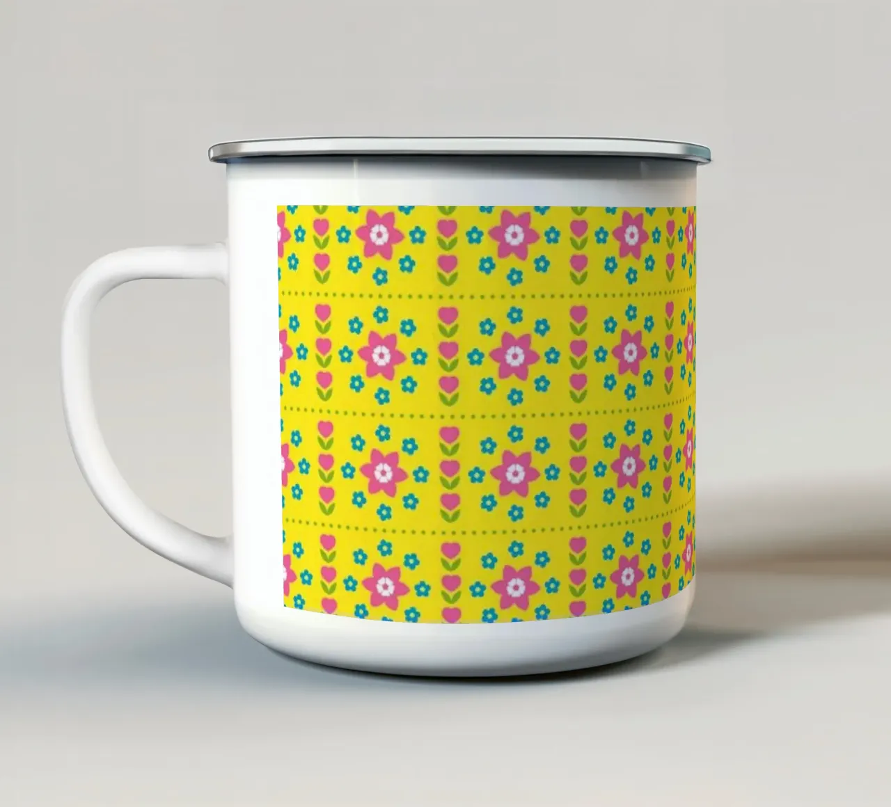 Modello 06 tazza in smalto da Looks n Brains