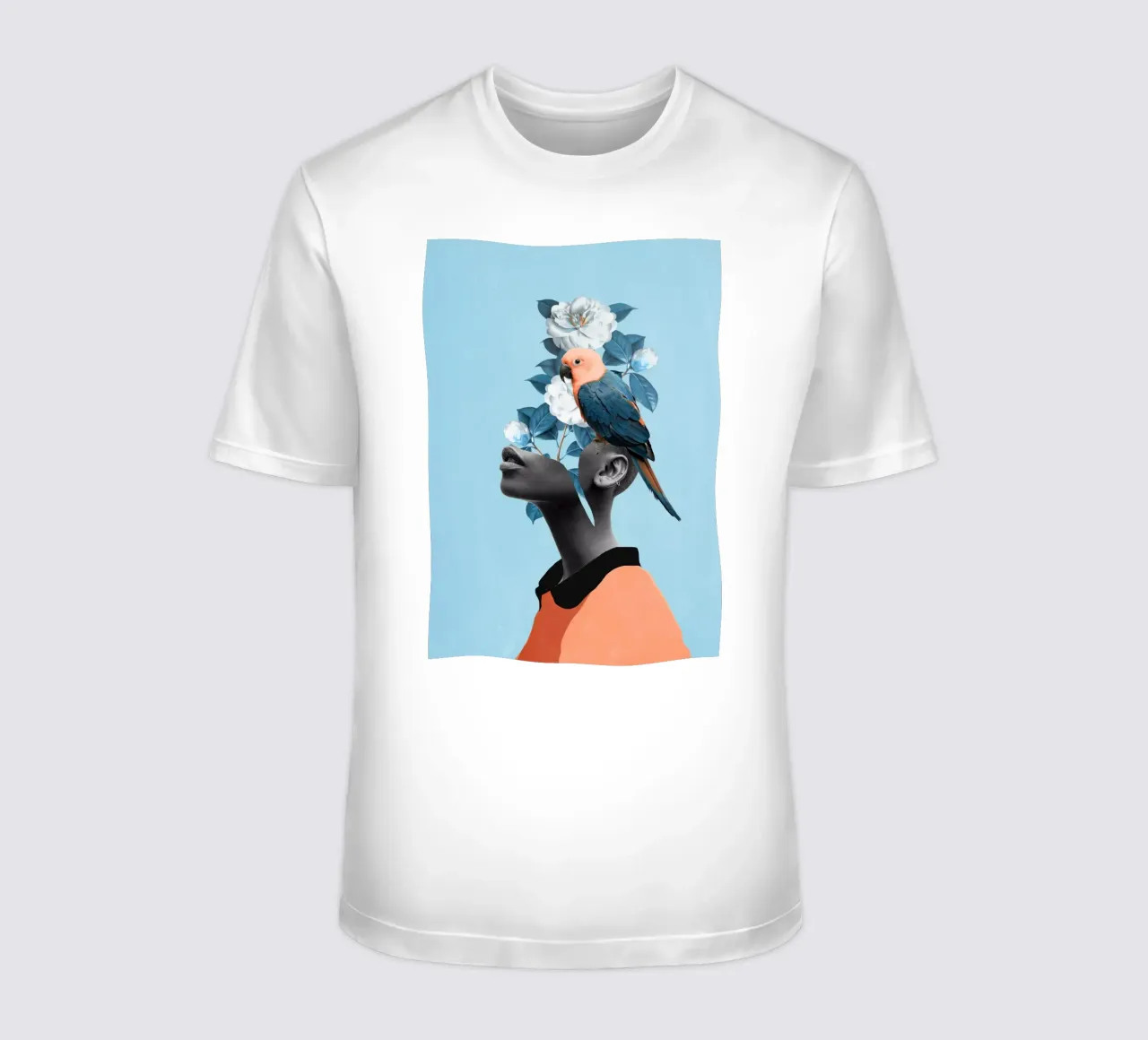 Ragazza con pappagallo t-shirt da dada22