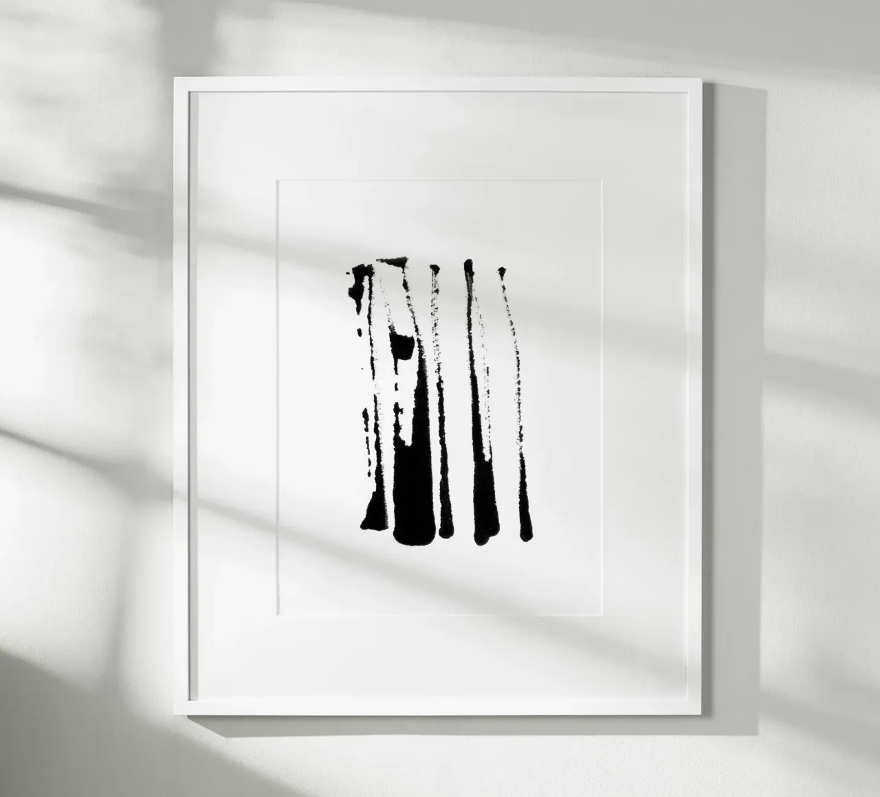 Strokes | Minimal Ink Abstract carta hahnemühle da sabidussi