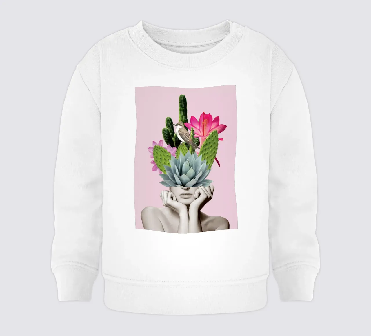 Signora dei cactus felpa neonato da dada22
