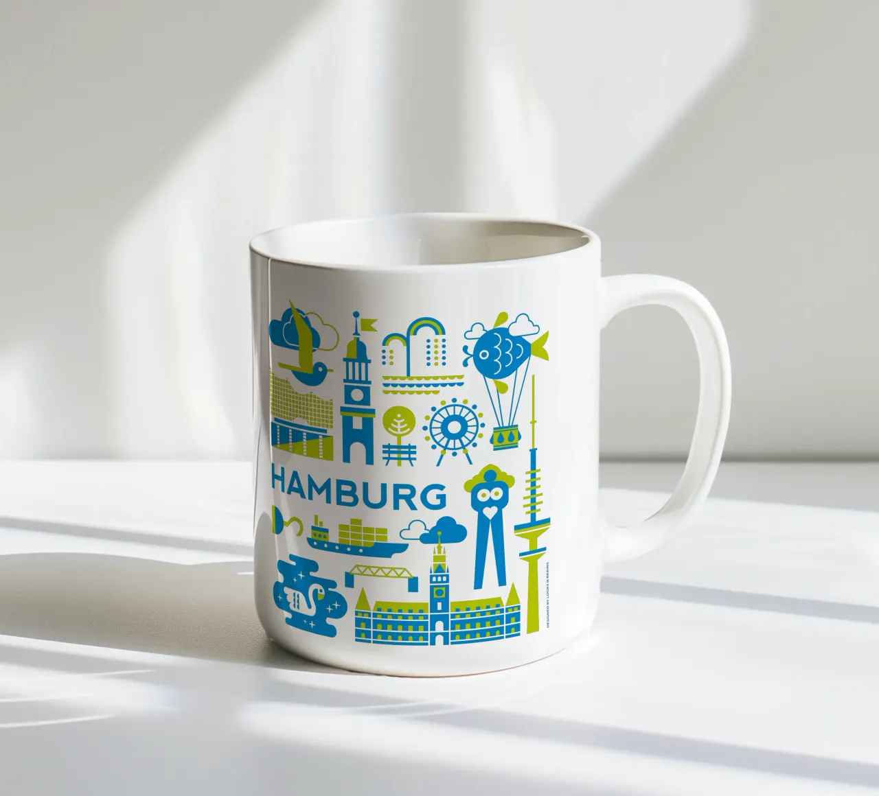 Metropoli - Amburgo tazza in ceramica da Looks n Brains