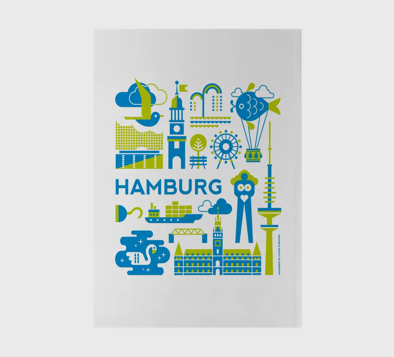 Metropolises - Hamburg notebook by Looks n Brains