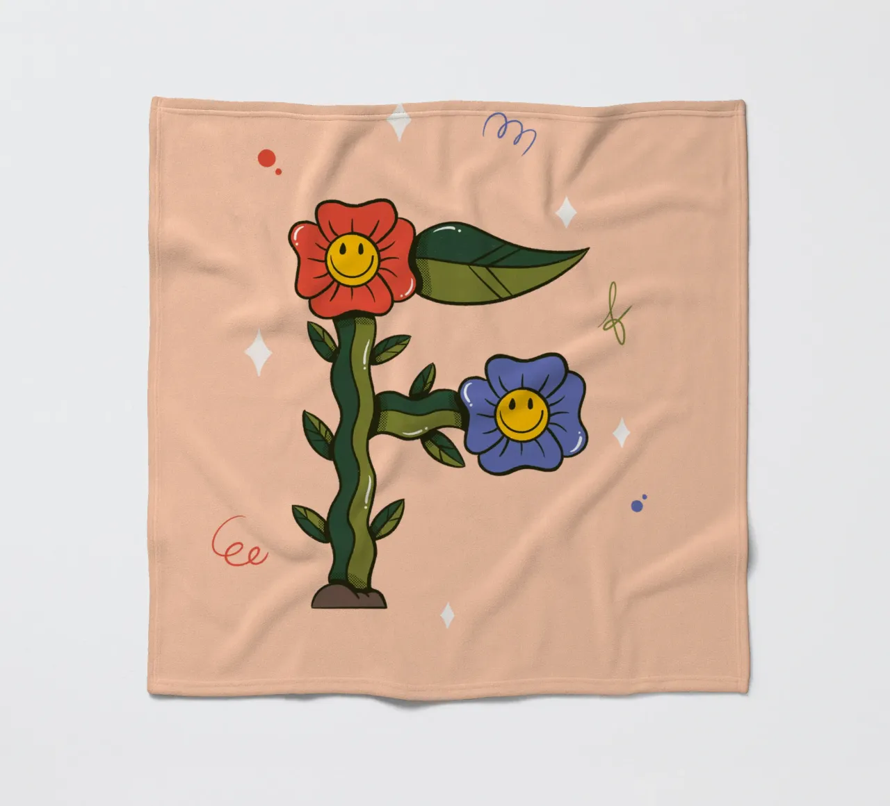 Fiore F coperta in pile da Rafa Gomes