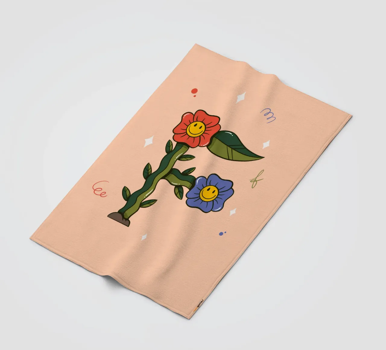 Fiore F coperta in pile da Rafa Gomes