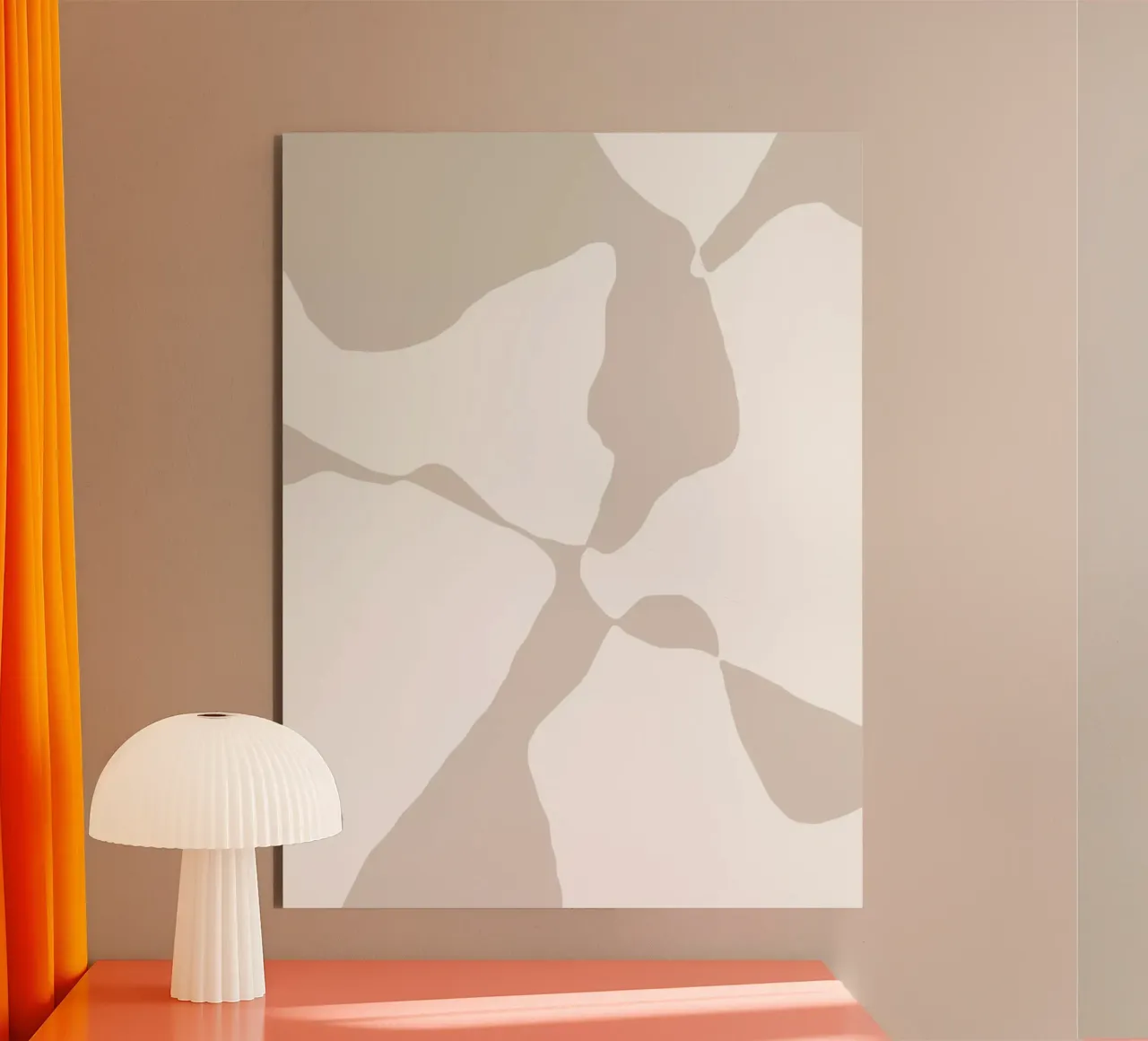 Shapes 3 | Neutral & White Minimal Abstract alluminio dibond da sabidussi