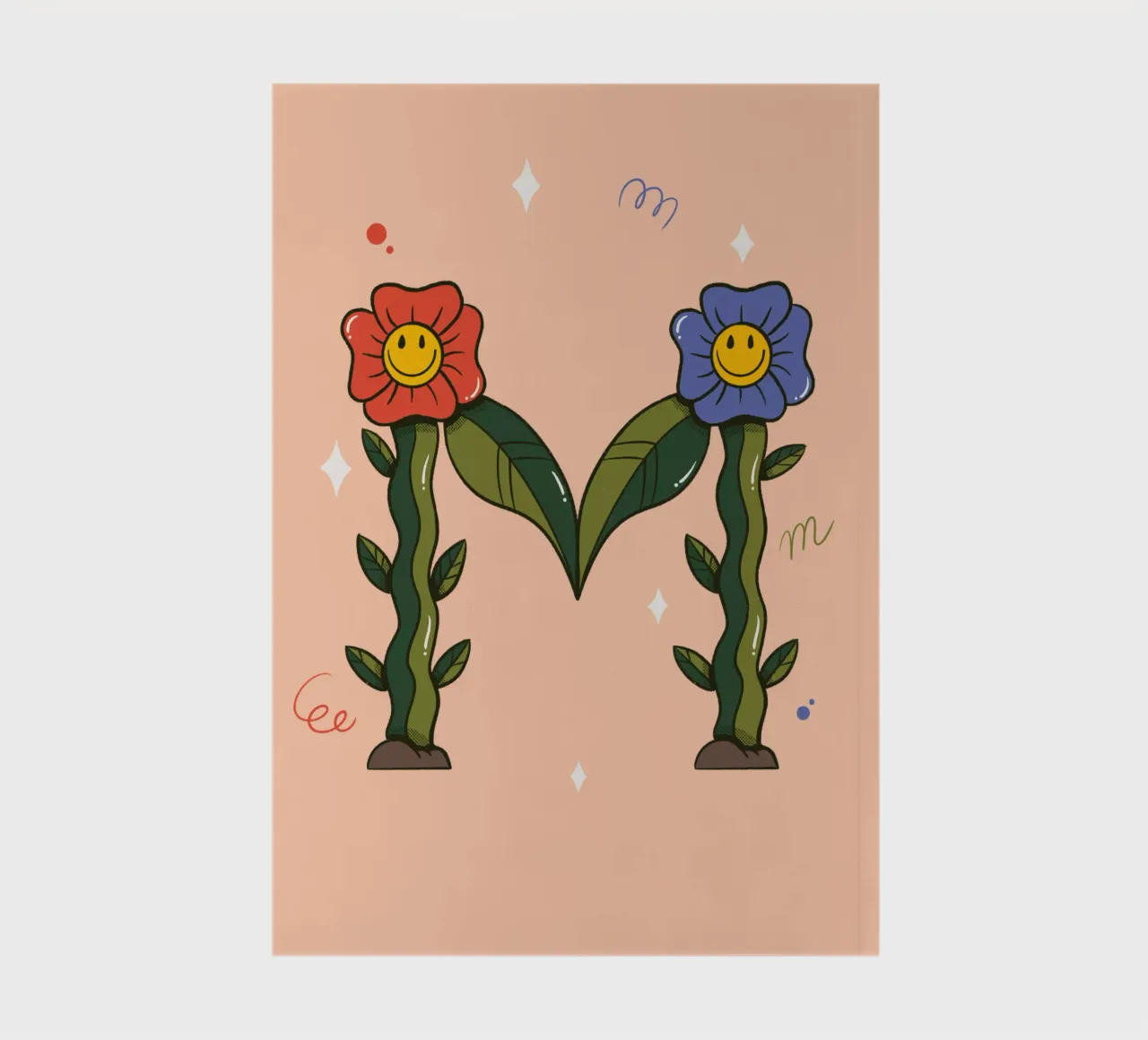 Blume M Notizbuch von Rafa Gomes