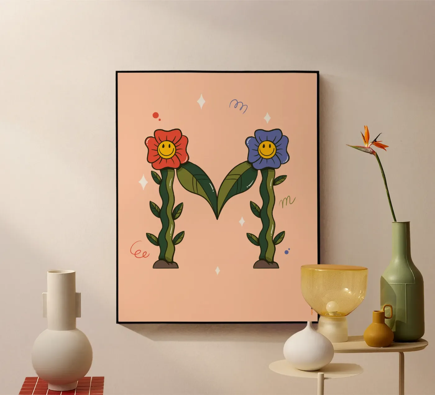 Flower M plexiglass da Rafa Gomes