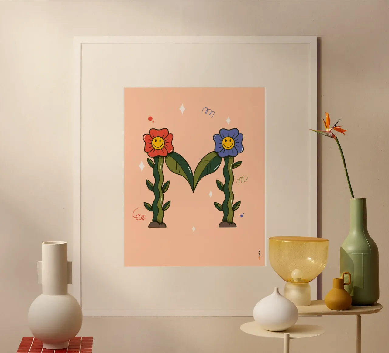 Blume M Poster von Rafa Gomes