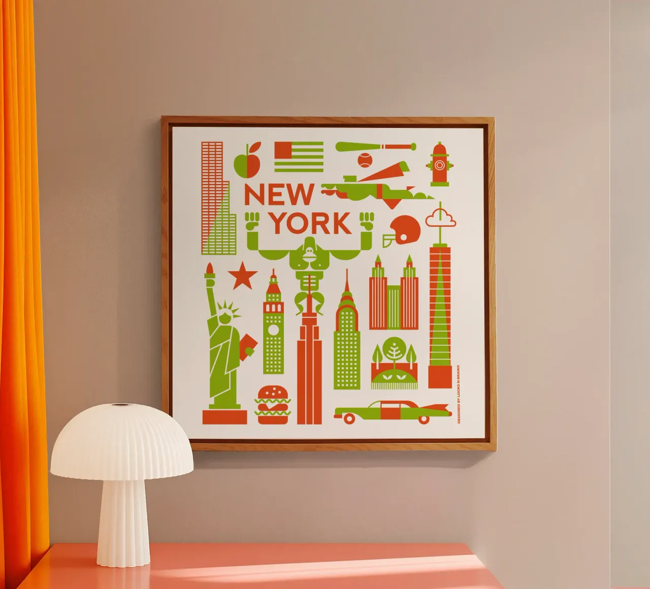 Metropolen - New York plexiglass da Looks n Brains