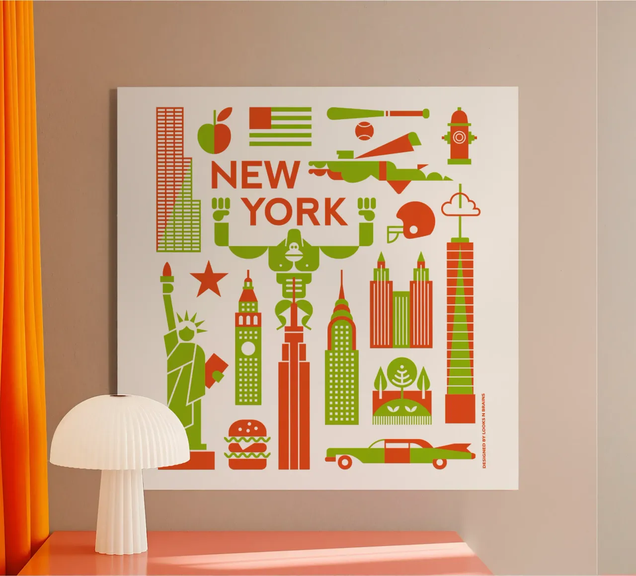 Metropolen - New York plexiglass da Looks n Brains