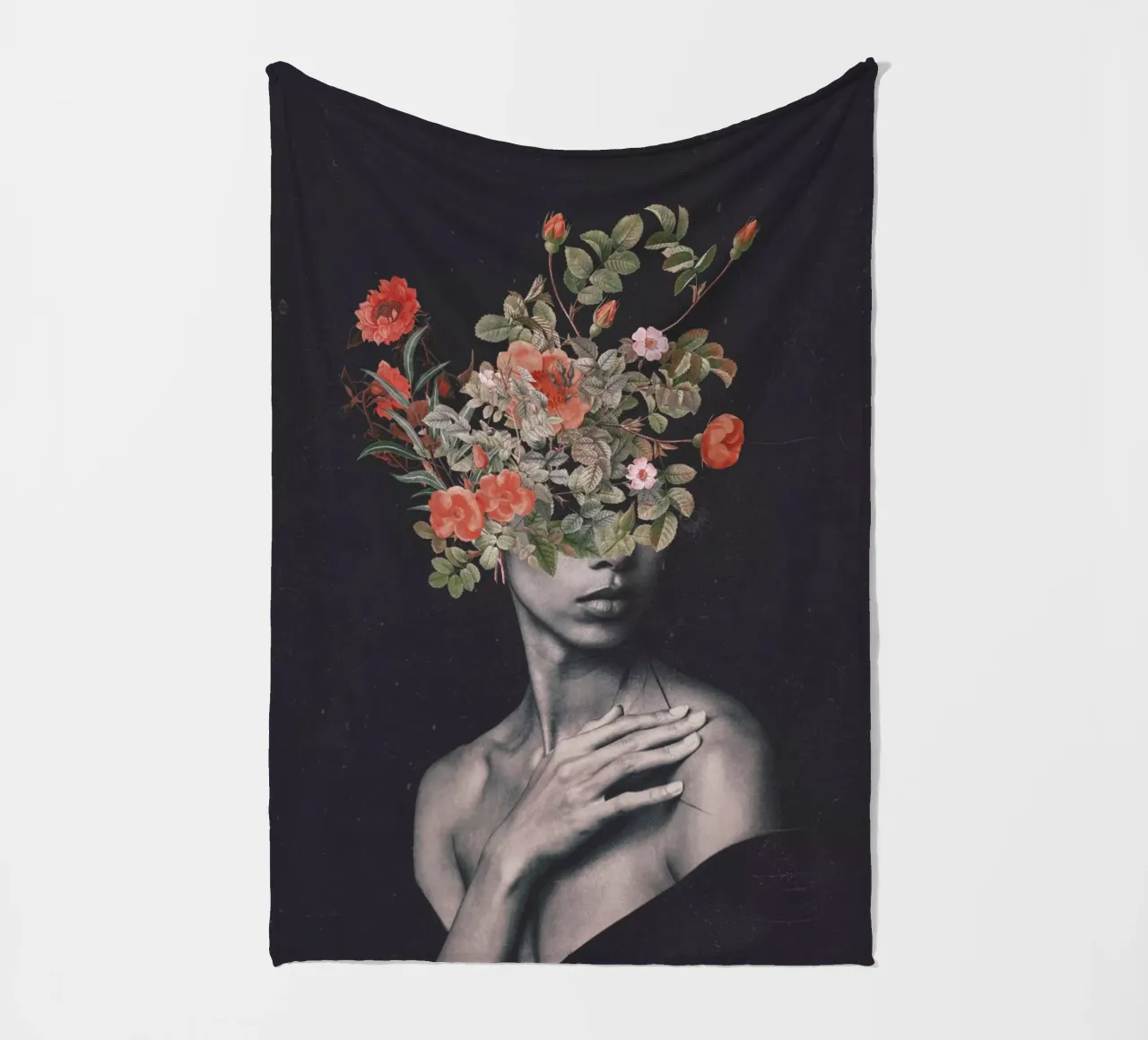 Blooming 7 fleece blanket by dada22