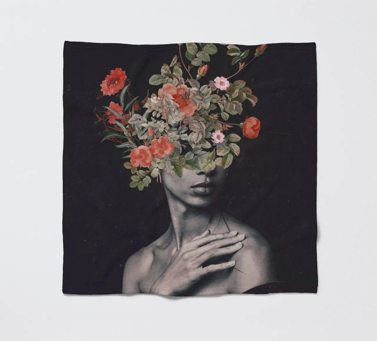 Blooming 7 fleece blanket by dada22