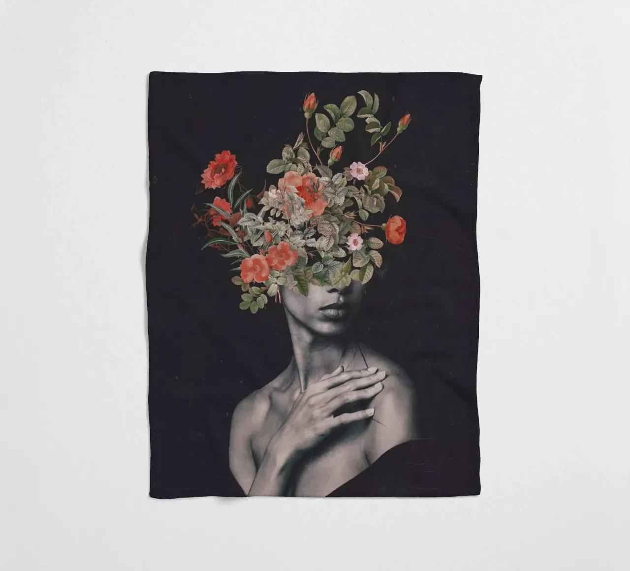 Blooming 7 fleece blanket by dada22