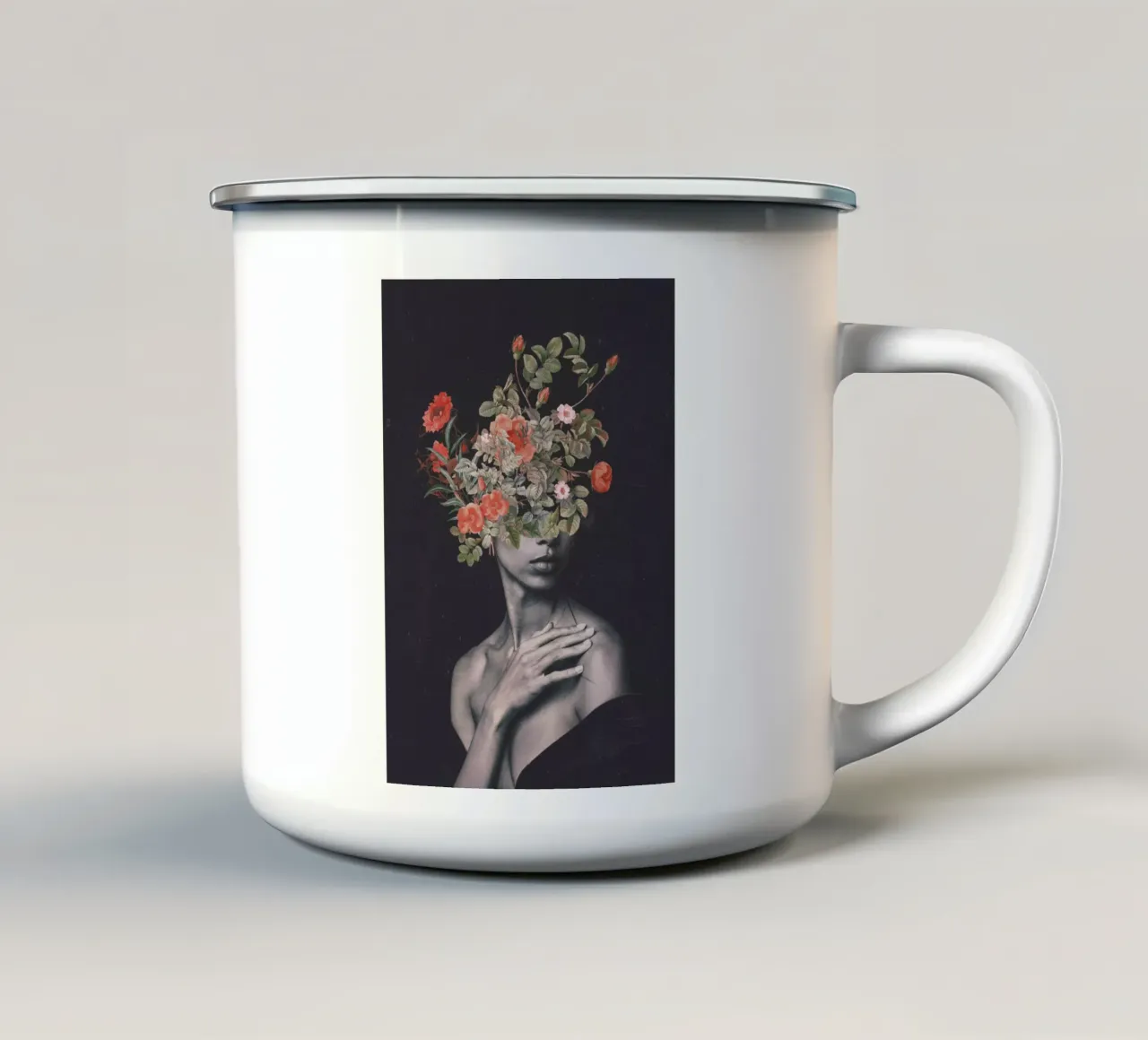 Fioritura 7 tazza in smalto da dada22