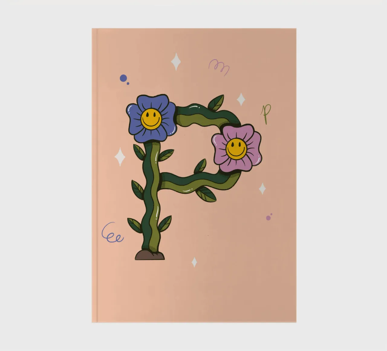 Flower P notebook by Rafa Gomes