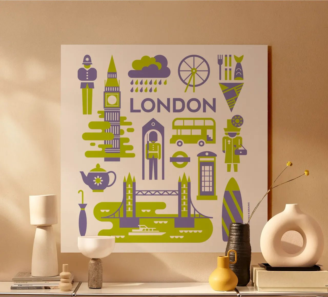 London plexiglass da Looks n Brains